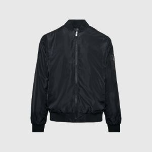 Black Bomber Jacket sold by True Classic