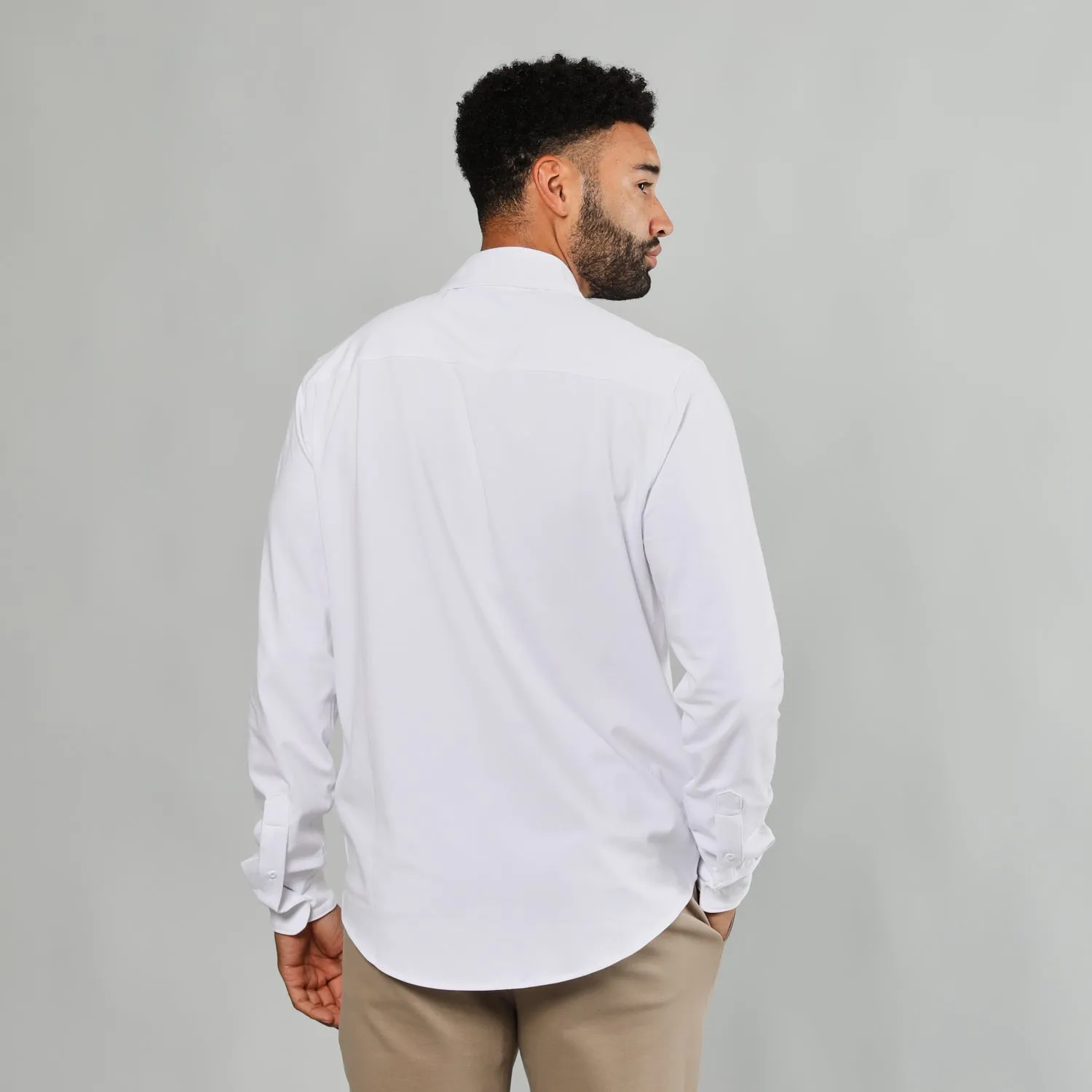 White Button Up Shirt sold by True Classic product image thumbnail 3