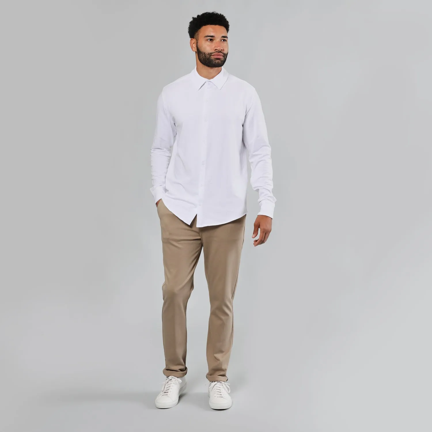 White Button Up Shirt sold by True Classic product image thumbnail 5