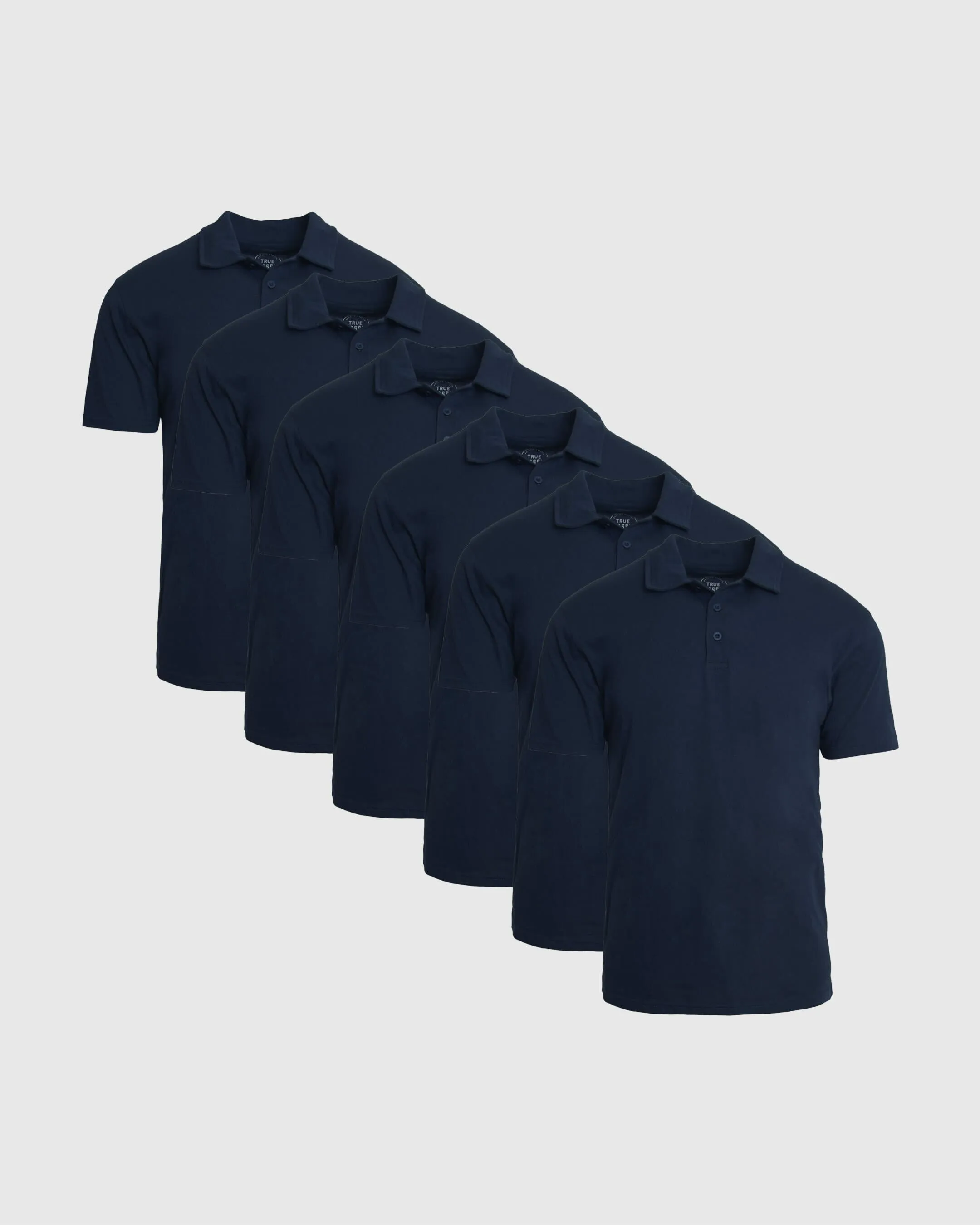All Navy Short Sleeve Polo 6-Pack sold by True Classic
