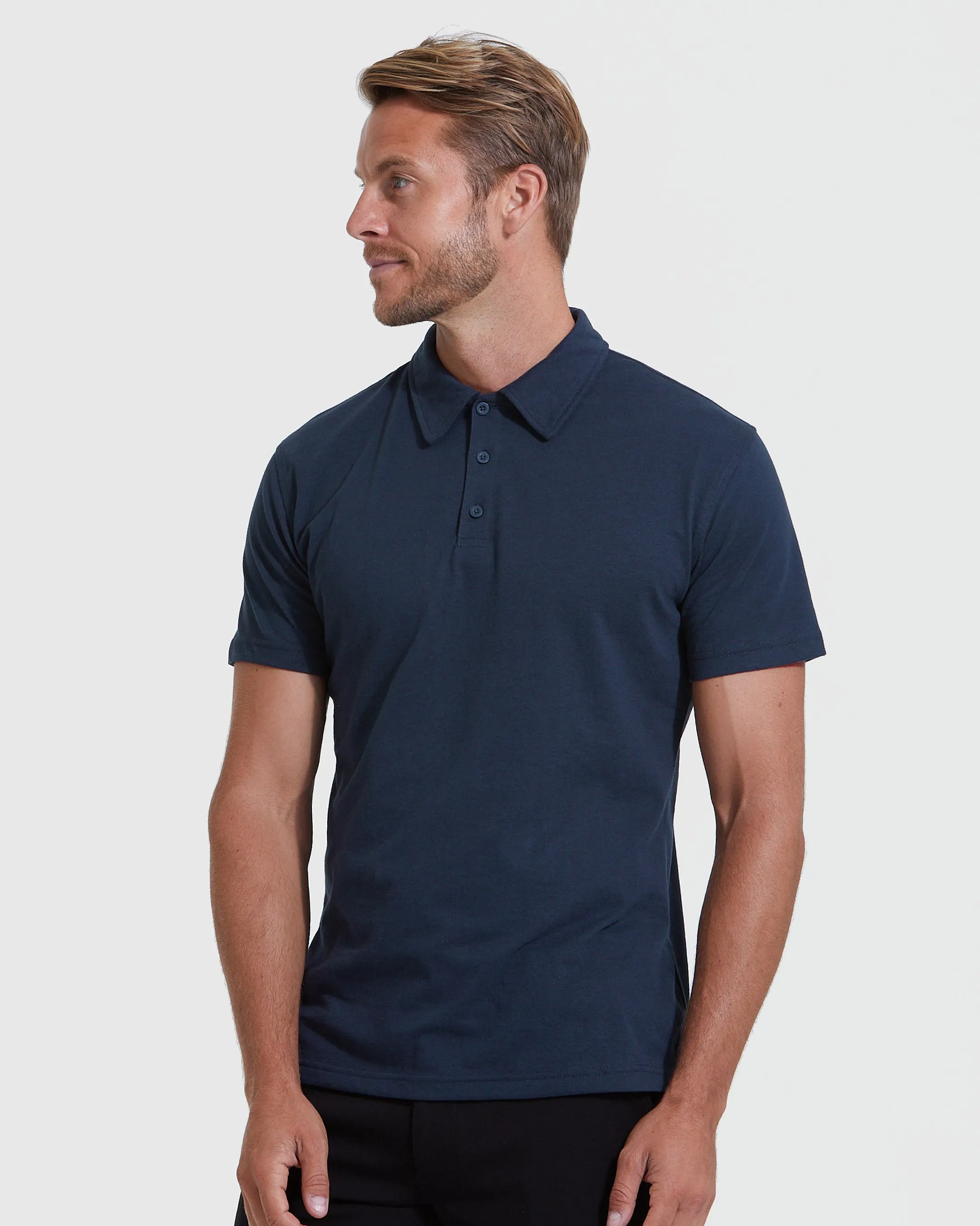 All Navy Short Sleeve Polo 6-Pack sold by True Classic product image thumbnail 3
