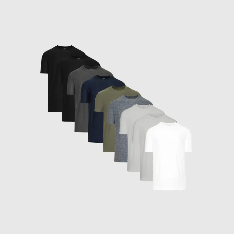 Essential Short Sleeve Active T-Shirt 9-Pack sold by True Classic