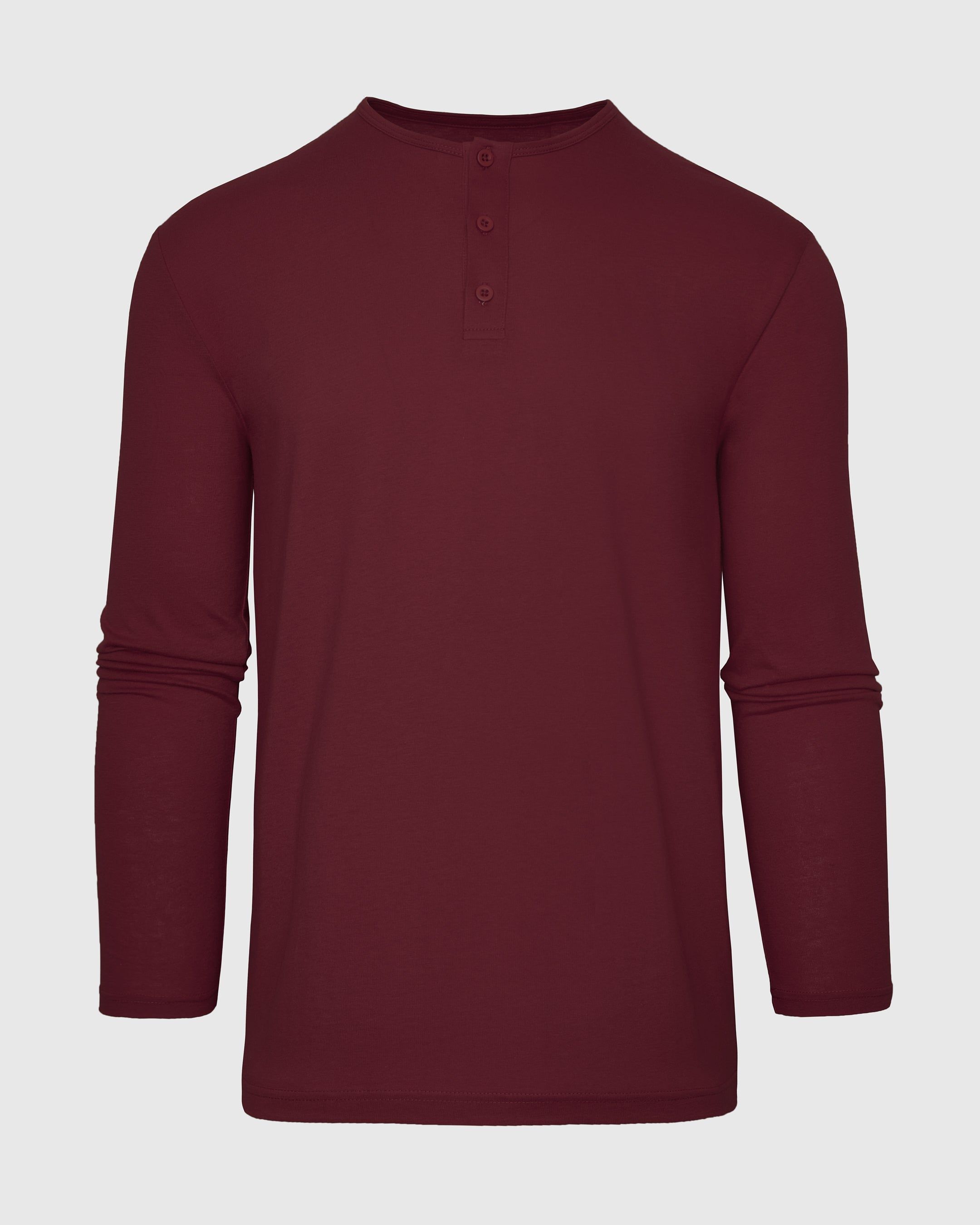 Mahogany Long Sleeve Henley sold by True Classic product image thumbnail 2