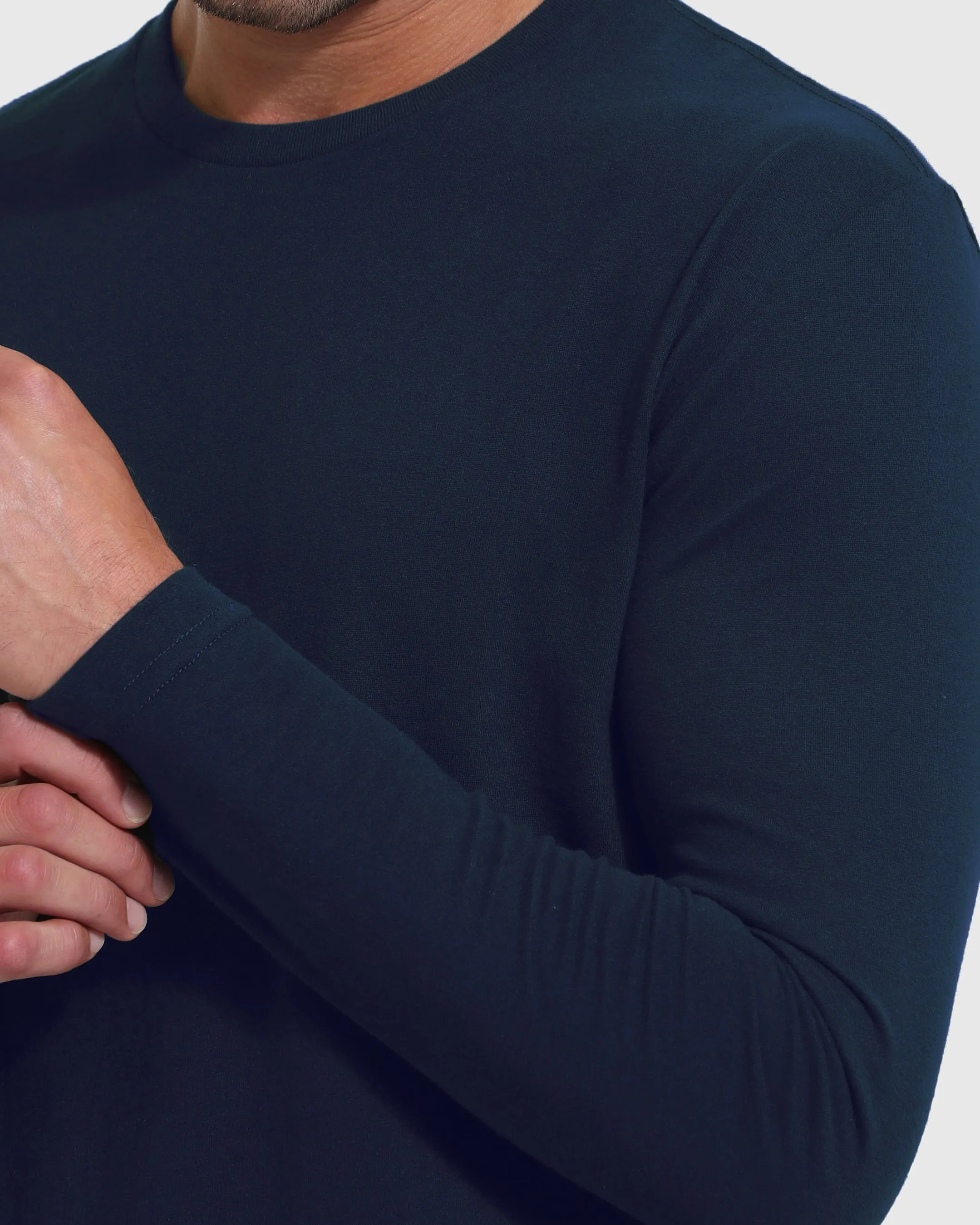 Navy Tall Long Sleeve T-Shirt sold by True Classic product image thumbnail 5