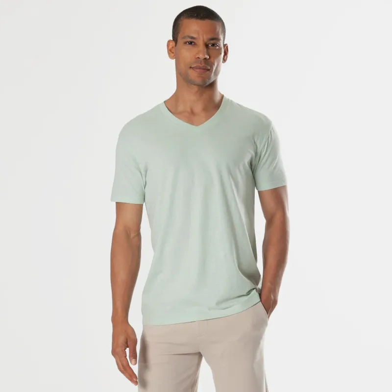 Green Lapis V-Neck Tee sold by True Classic