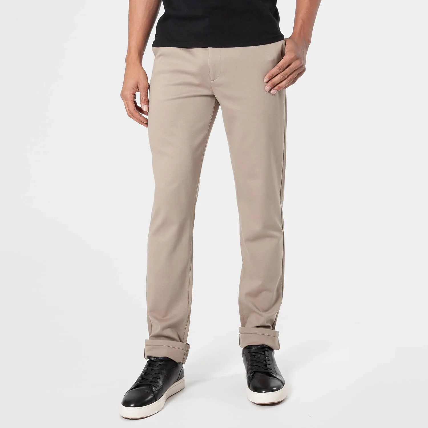 Khaki Slim Comfort Knit Chino Pant sold by True Classic