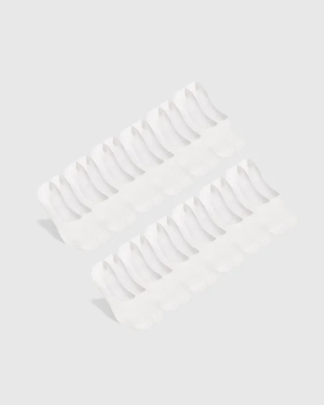 White Never Show Socks 12-Pack sold by True Classic
