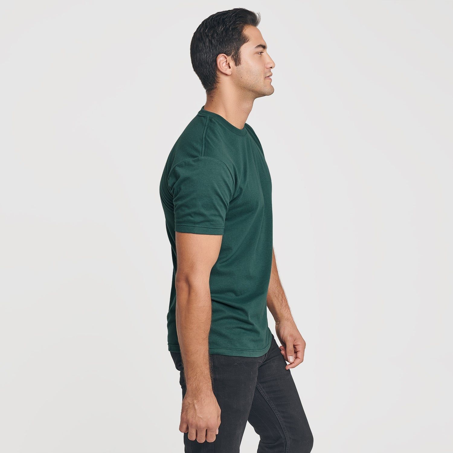 Forest Green Crew Neck T-Shirt sold by True Classic product image thumbnail 4