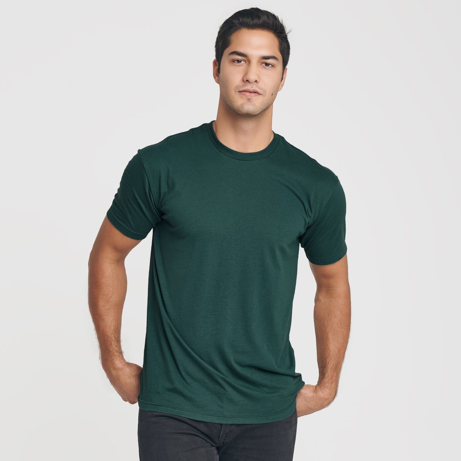Forest Green Crew Neck T-Shirt sold by True Classic