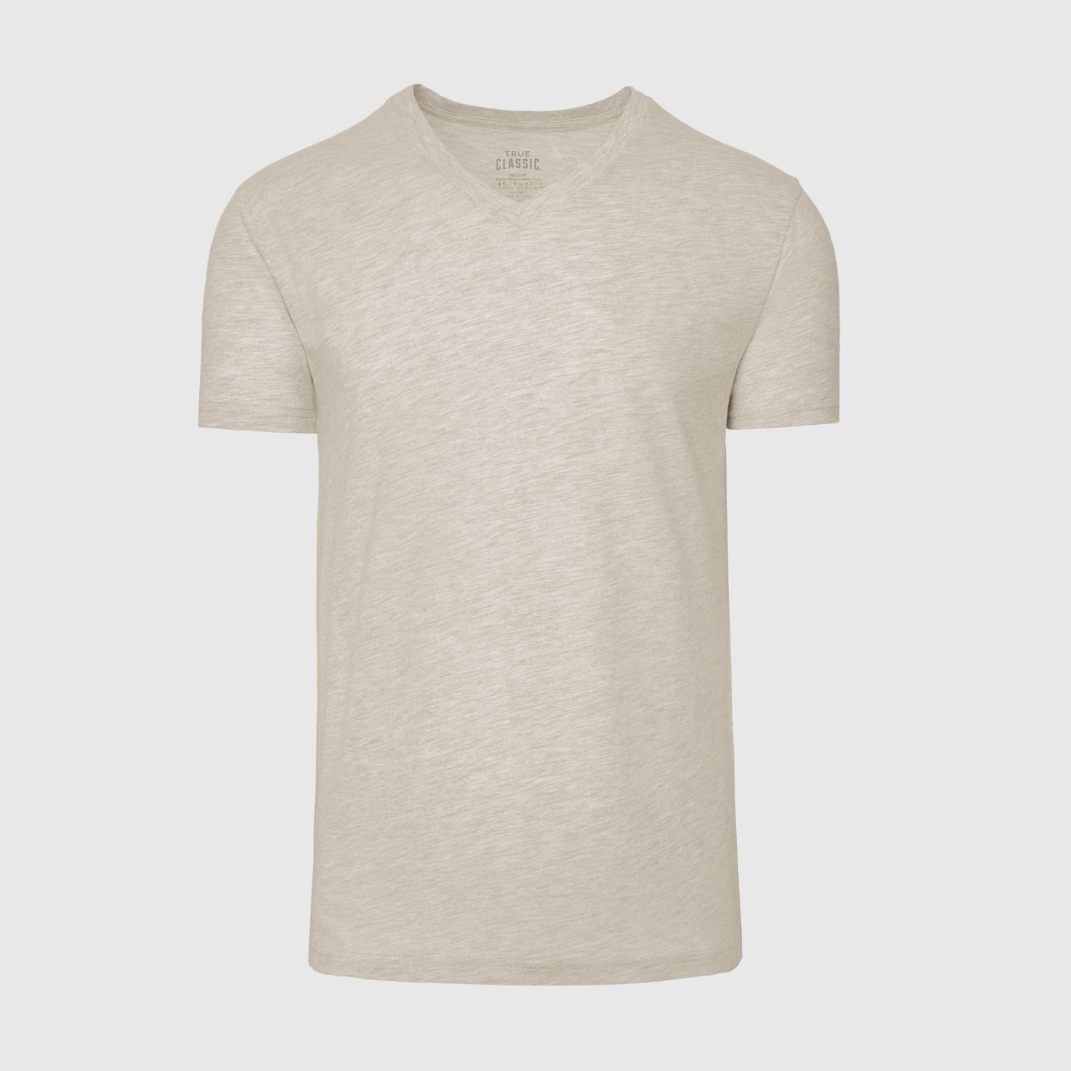 Heather Light Khaki V-Neck Tee sold by True Classic product image thumbnail 2