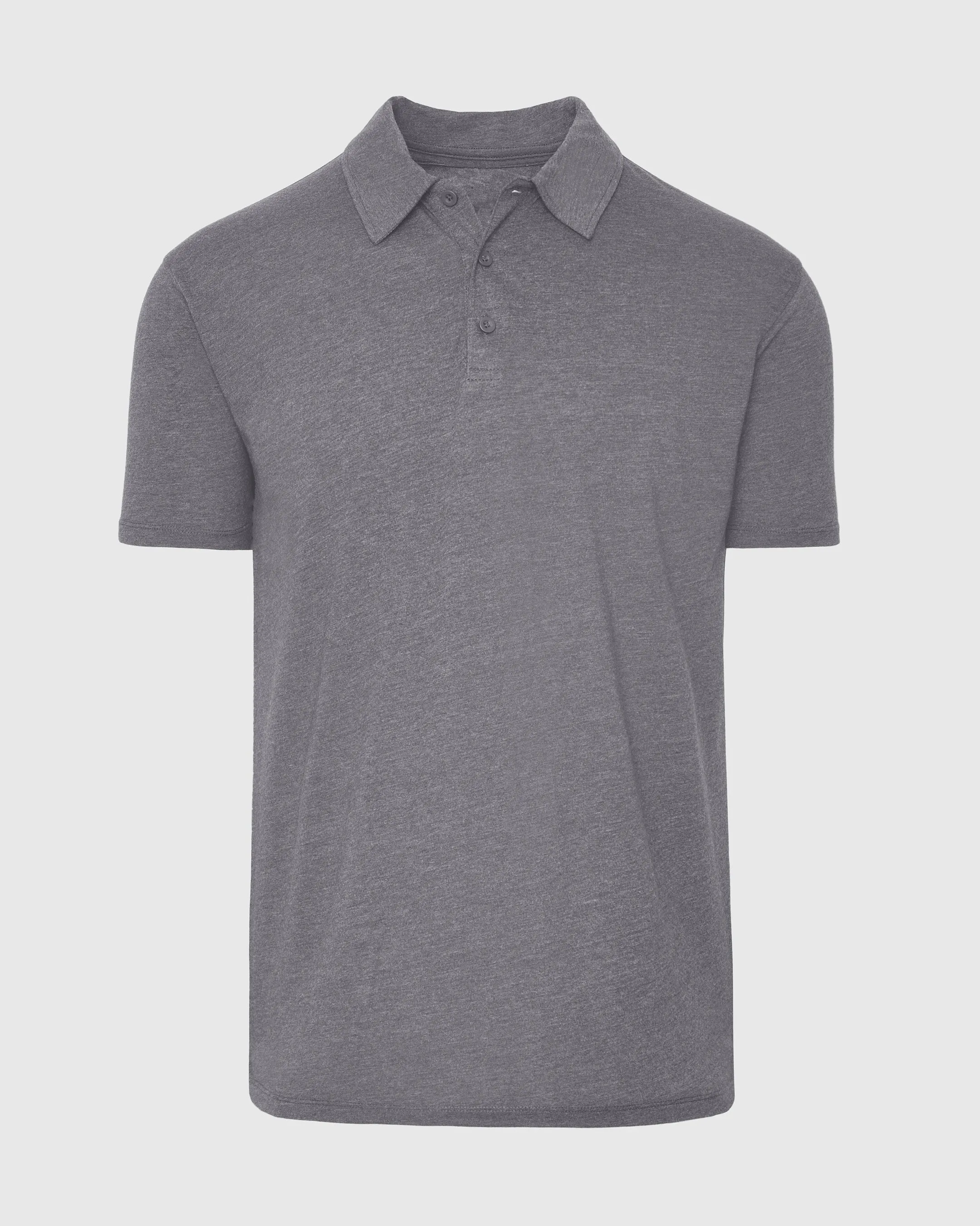 Heather Graphite Short Sleeve Polo sold by True Classic product image thumbnail 2