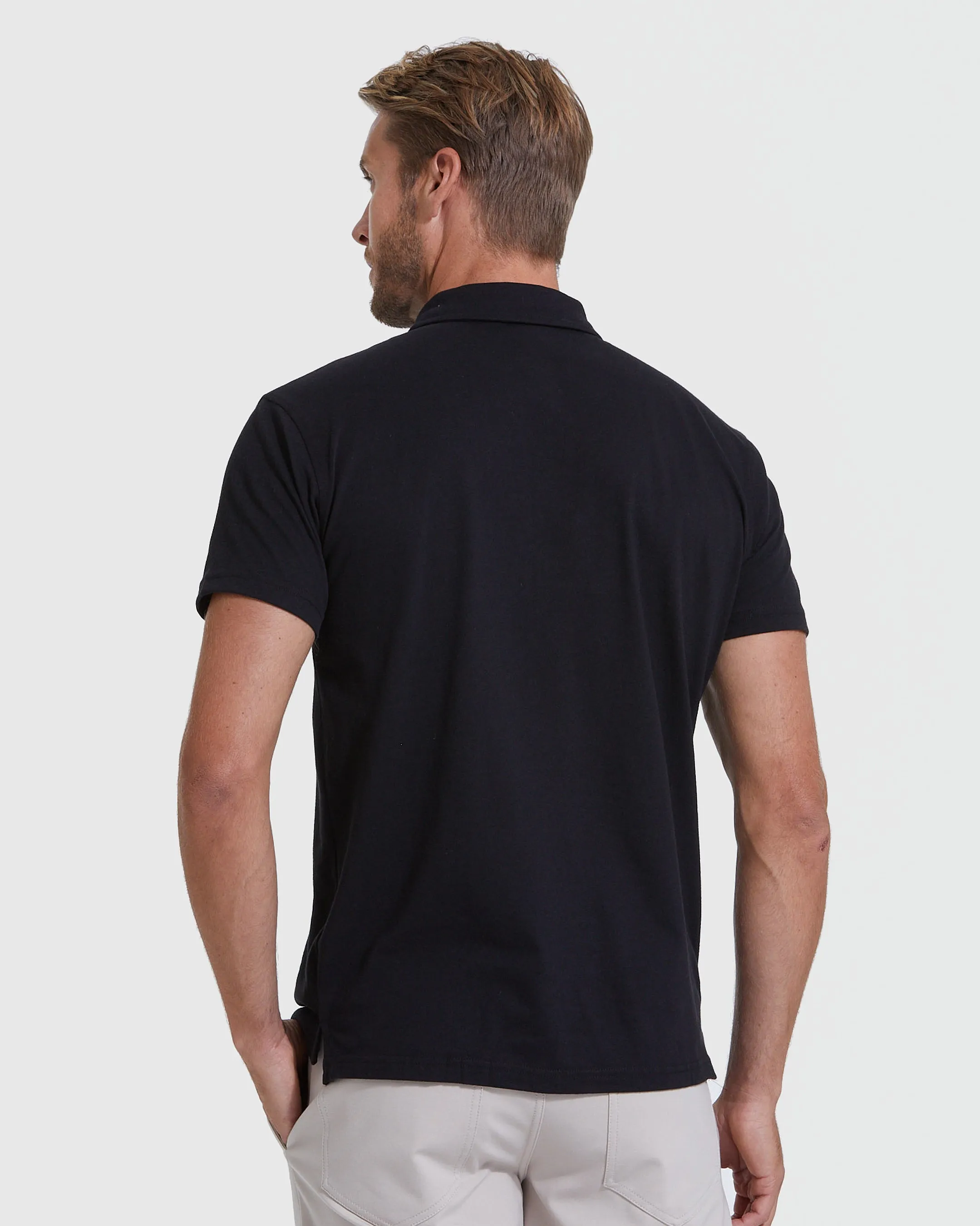 Dark Tones Short Sleeve Polo 3-Pack sold by True Classic product image thumbnail 4