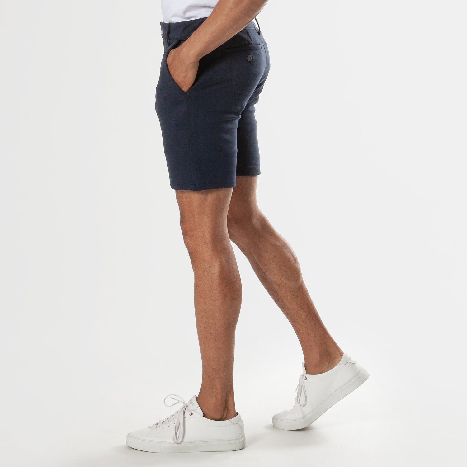 7" Navy Comfort Knit Chino Shorts sold by True Classic product image thumbnail 4