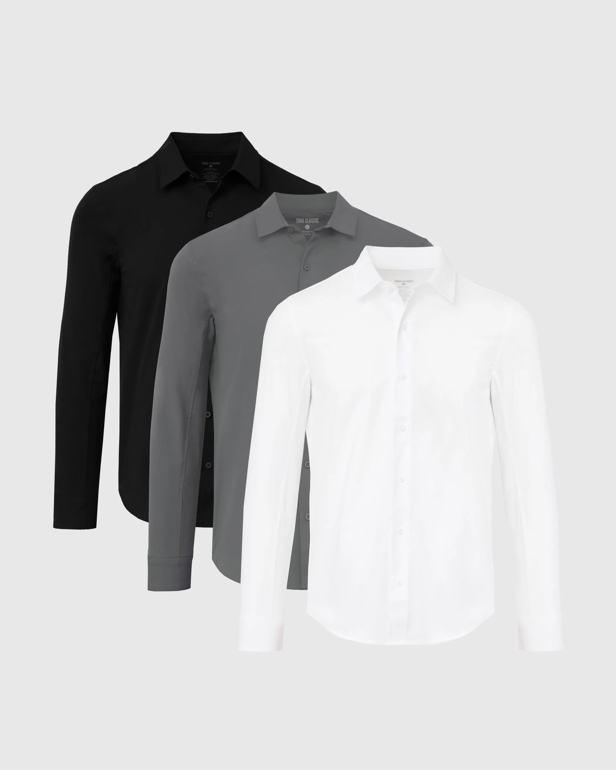 Standard Commuter Long Sleeve Shirt 3-Pack sold by True Classic