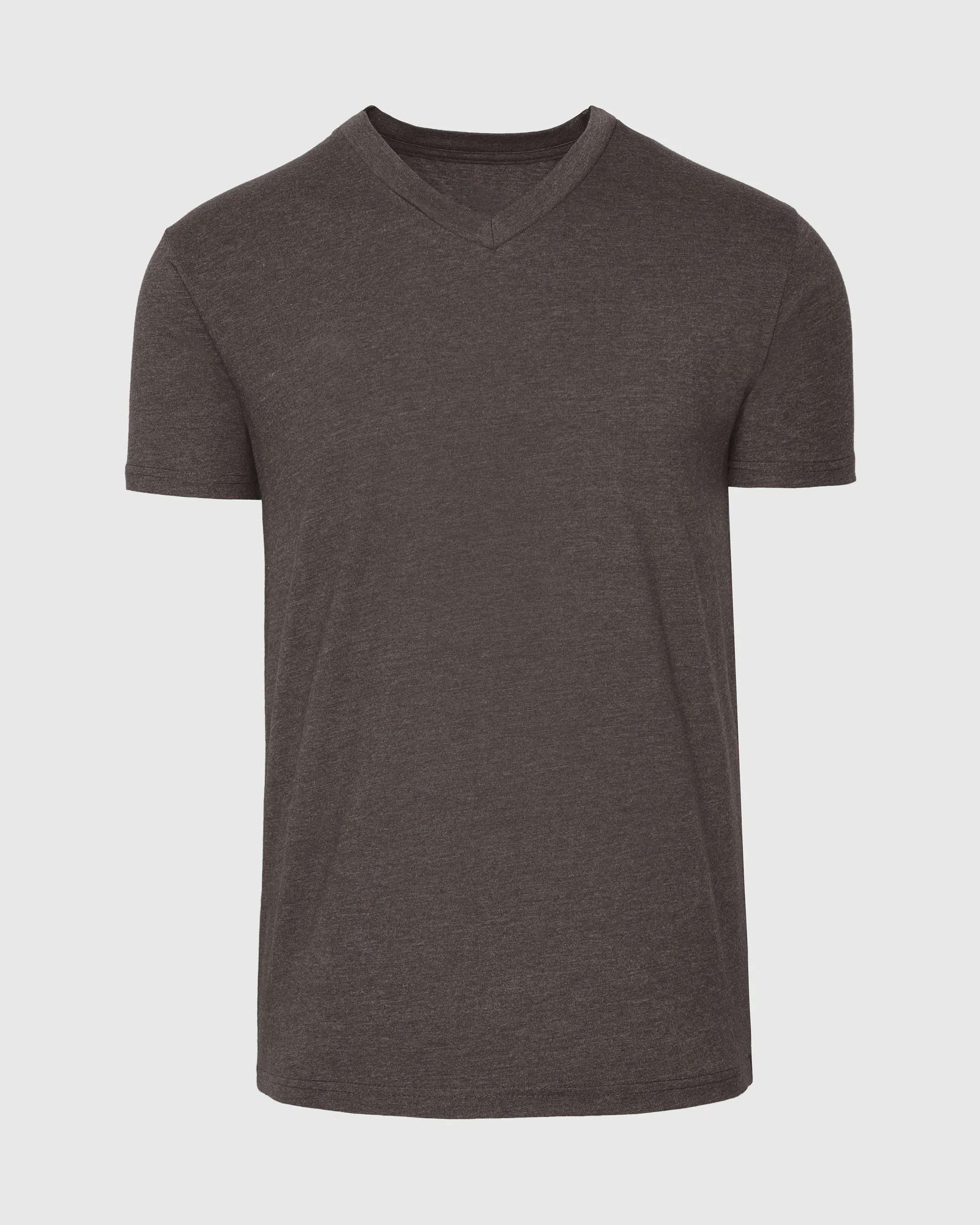 Heather Dark Oak V-Neck Tee sold by True Classic product image thumbnail 2