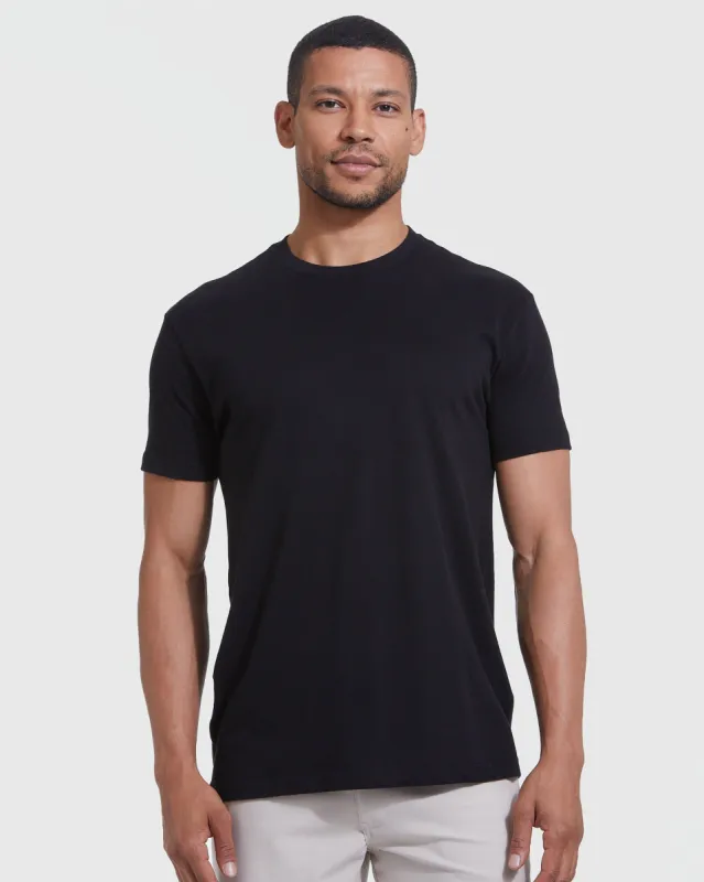Test Black Crew Neck T-Shirt sold by True Classic
