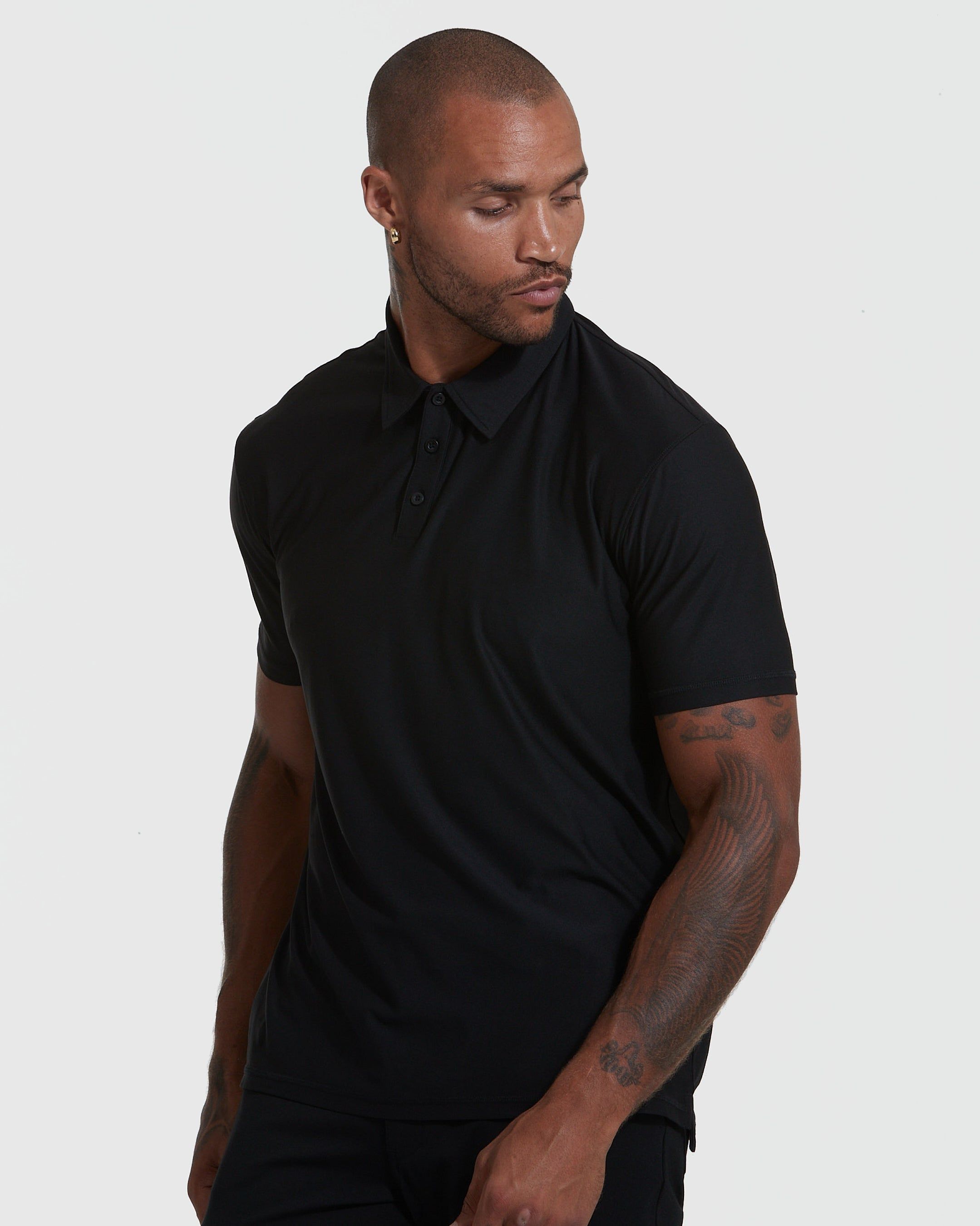Black Active Polo sold by True Classic product image thumbnail 3