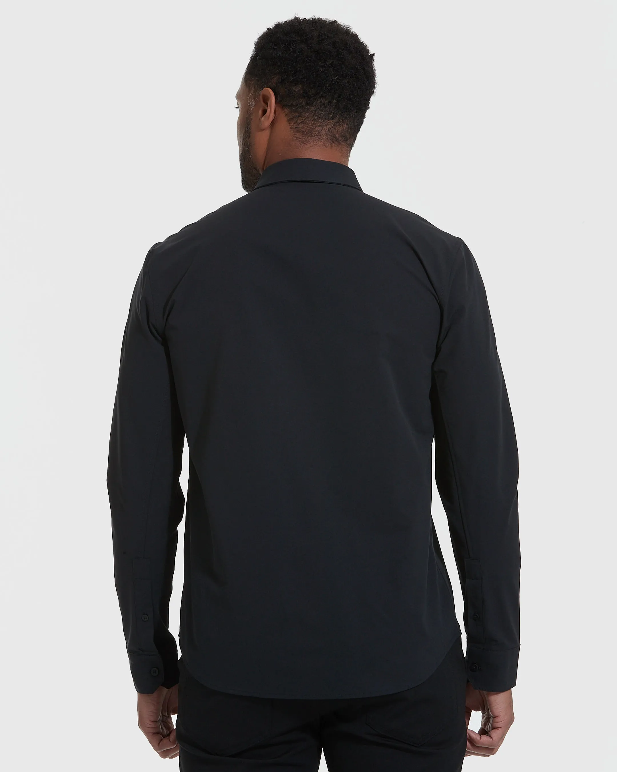 Black Commuter Long Sleeve Shirt sold by True Classic product image thumbnail 4