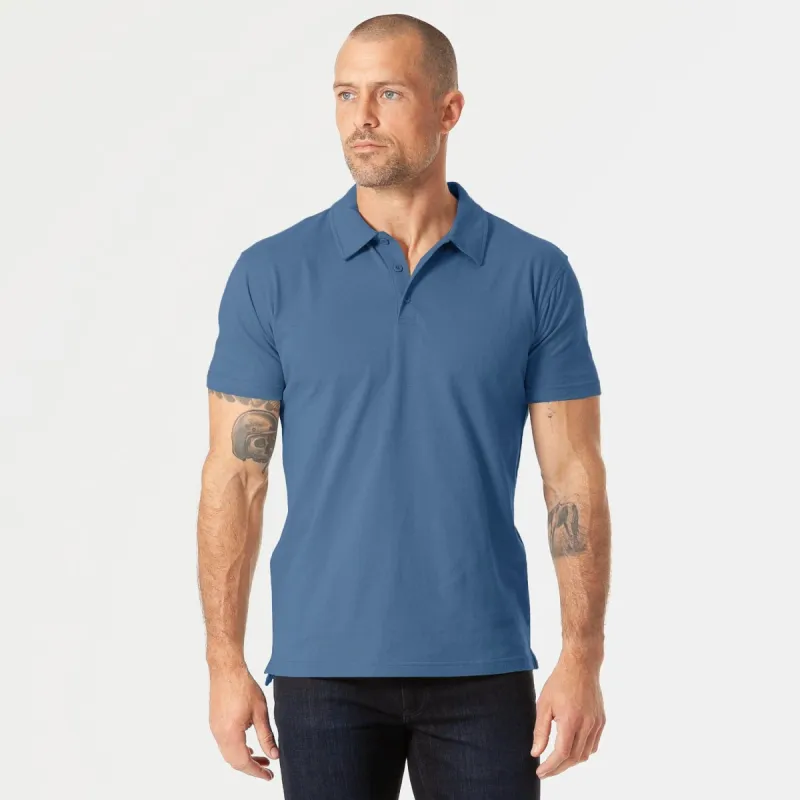 Stone Blue Polo sold by True Classic