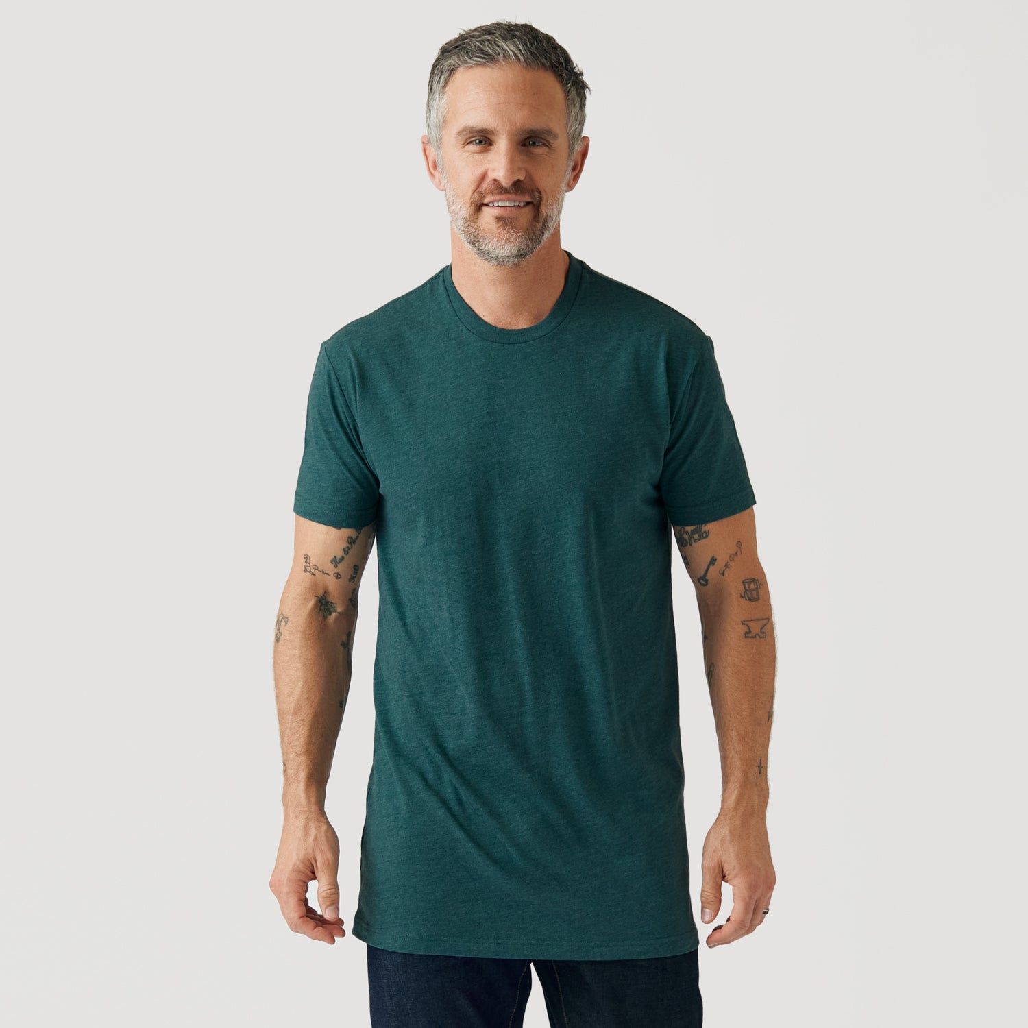 Heather Tall Round Hem Crew Neck 3-Pack sold by True Classic product image thumbnail 2