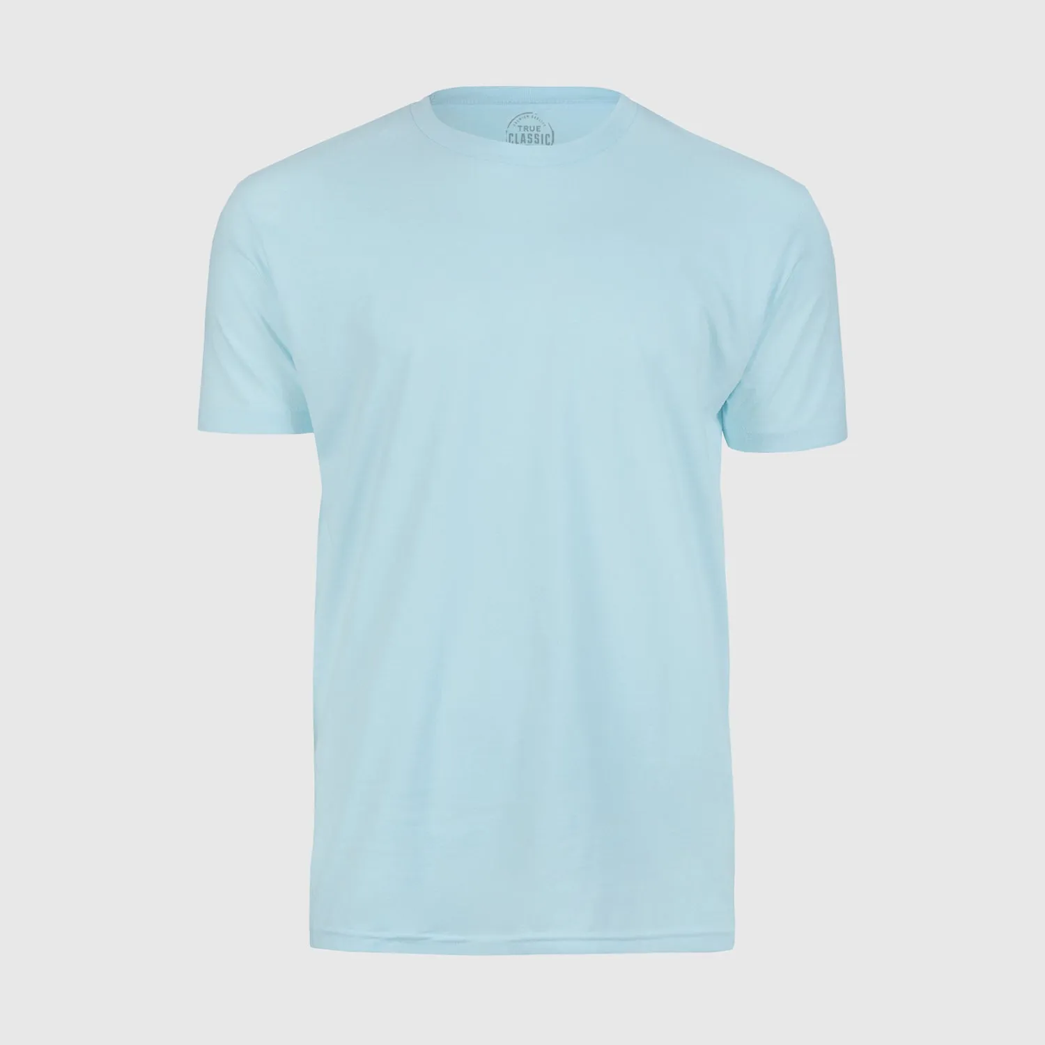 Light Blue Short Sleeve Crew Neck Tee sold by True Classic product image thumbnail 2