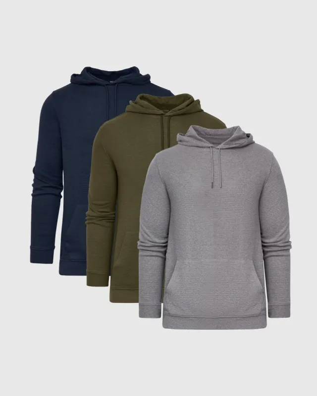 Core Waffle Hoodie 3-Pack sold by True Classic