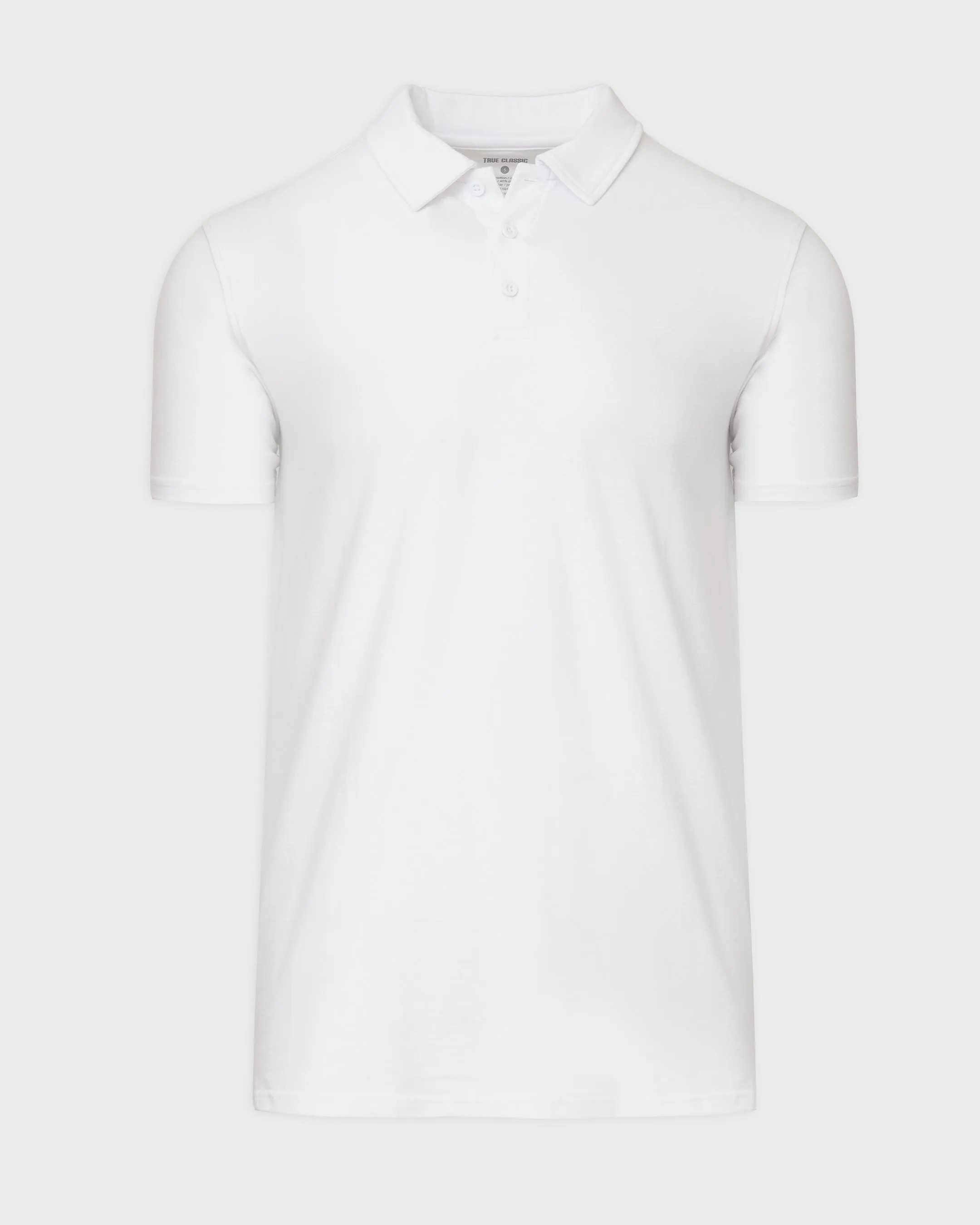 White Short Sleeve Tall Polo sold by True Classic product image thumbnail 2