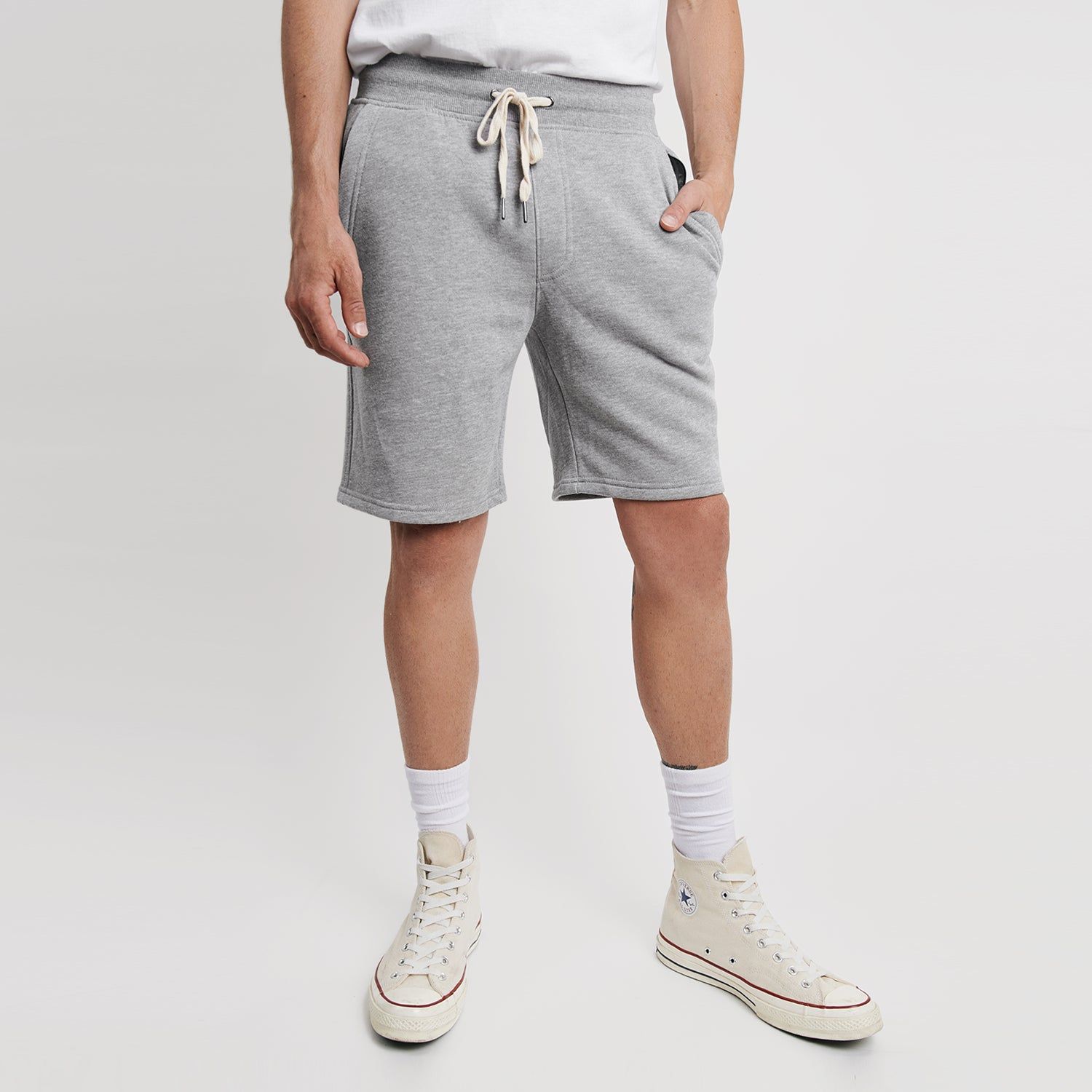 Heather Gray Fleece Shorts sold by True Classic product image thumbnail 2