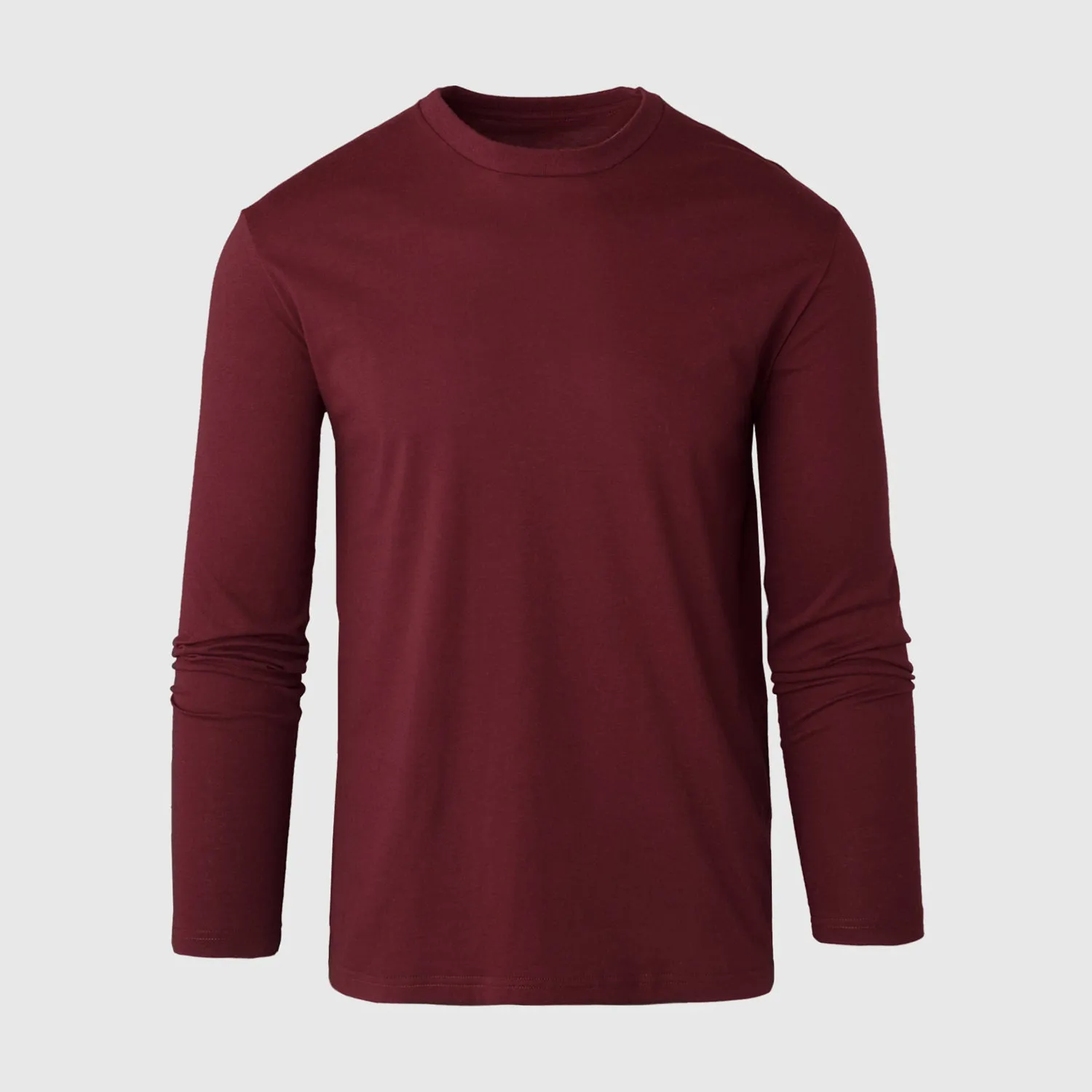 Burgundy Classic Long Sleeve Crew Neck sold by True Classic product image thumbnail 2