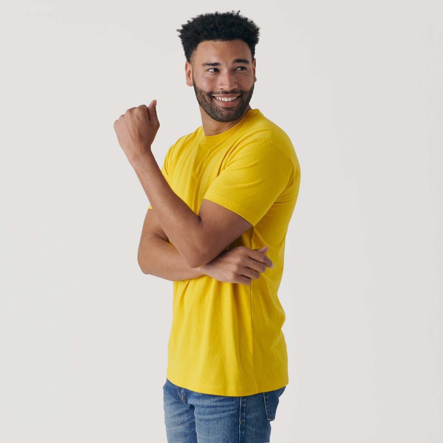 Yellow Crew Neck T-Shirt sold by True Classic product image thumbnail 4