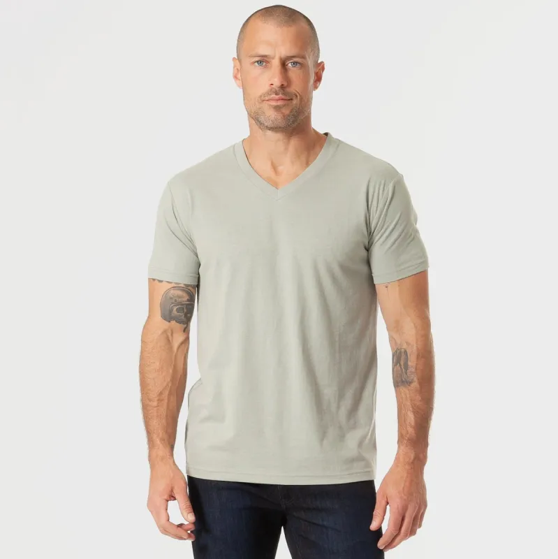 Slate Green V-Neck Tee sold by True Classic