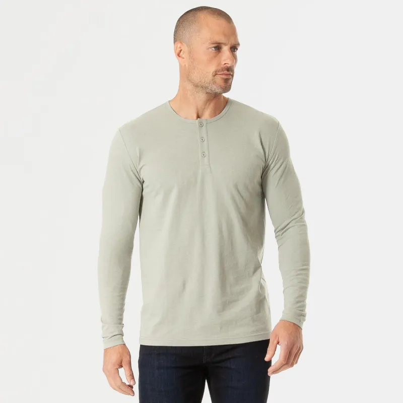 Slate Green Long Sleeve Henley sold by True Classic