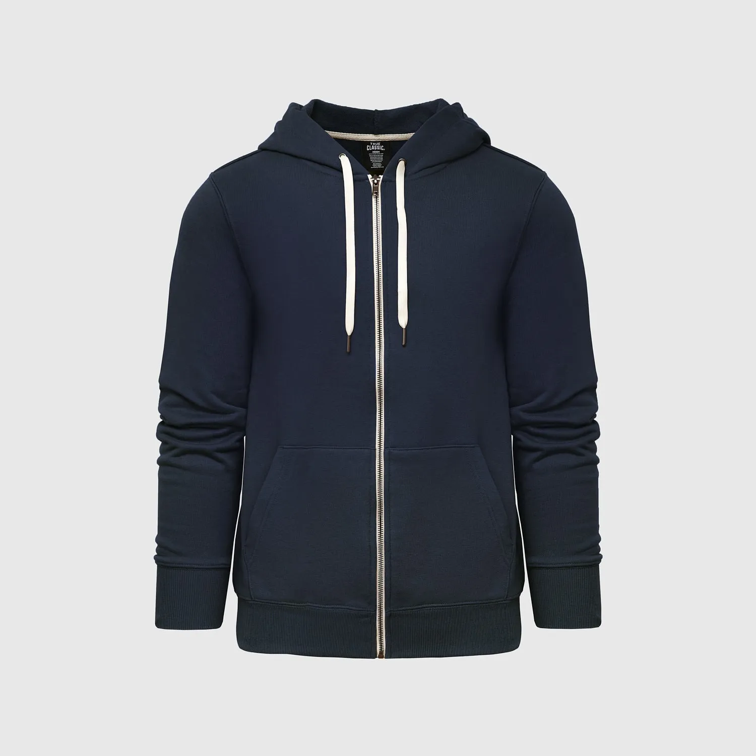 Navy Fleece French Terry Zip Hoodie sold by True Classic product image thumbnail 2