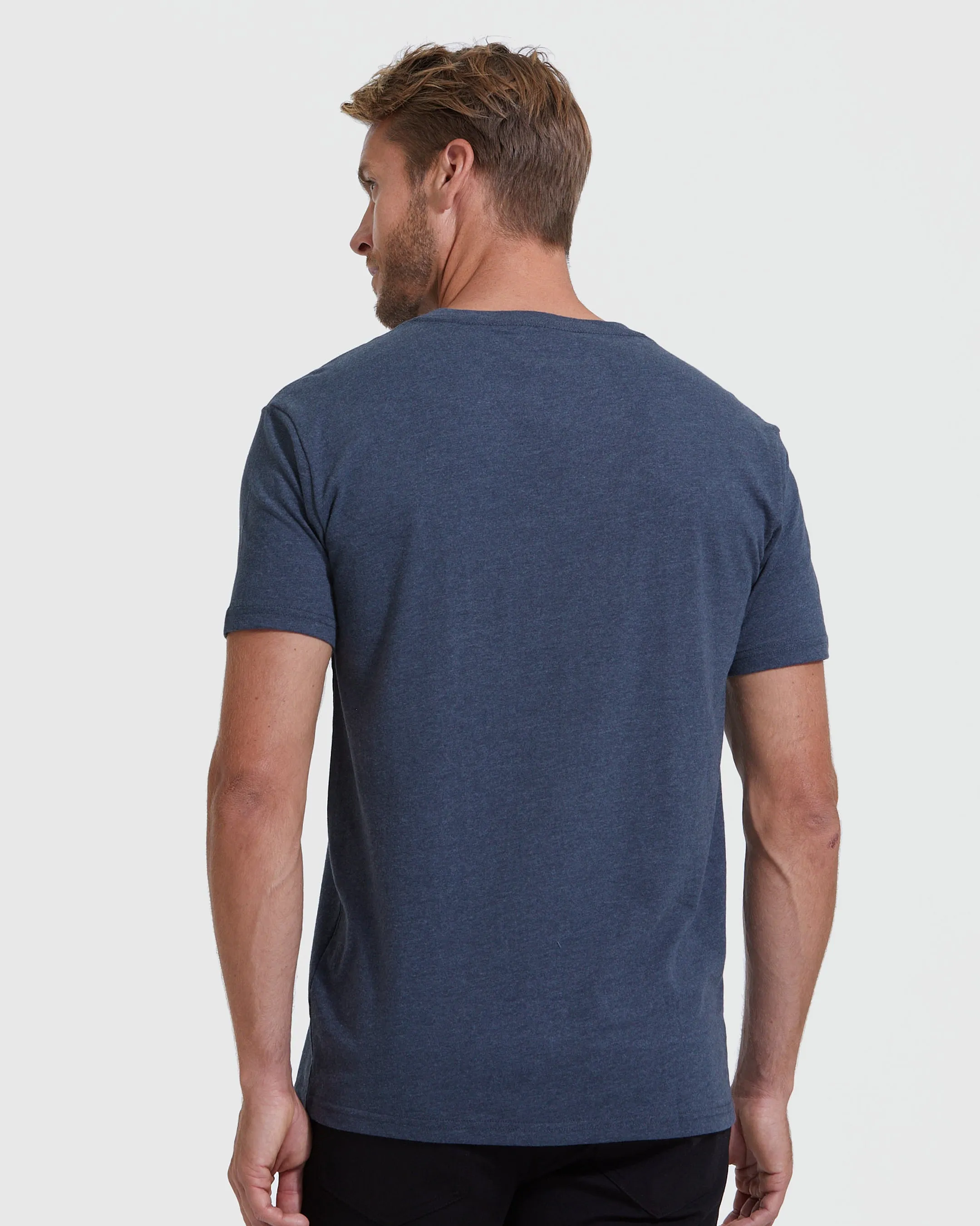 Heather Navy Classic V-Neck sold by True Classic product image thumbnail 4