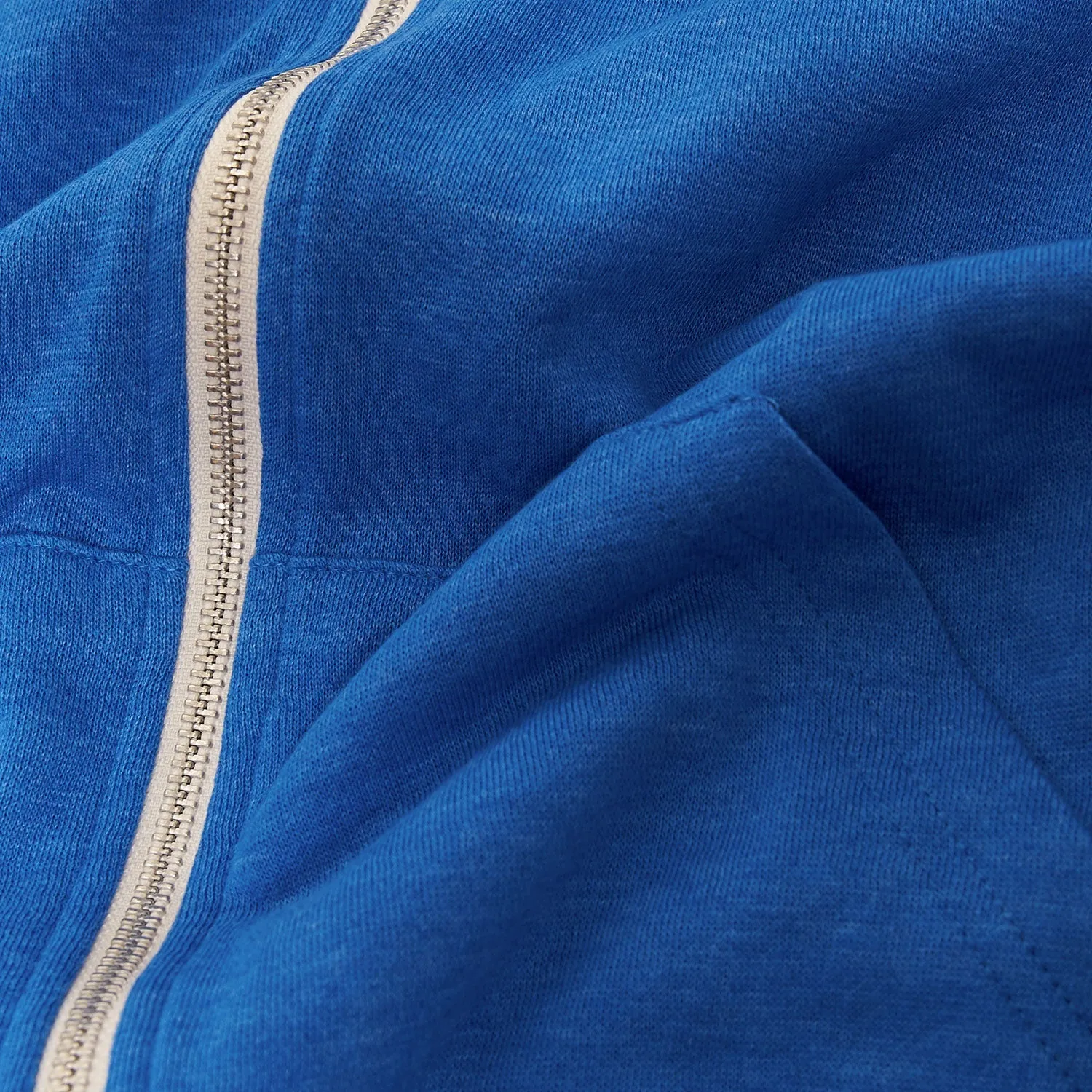 Pacific Blue Fleece Zip Hoodie sold by True Classic product image thumbnail 5