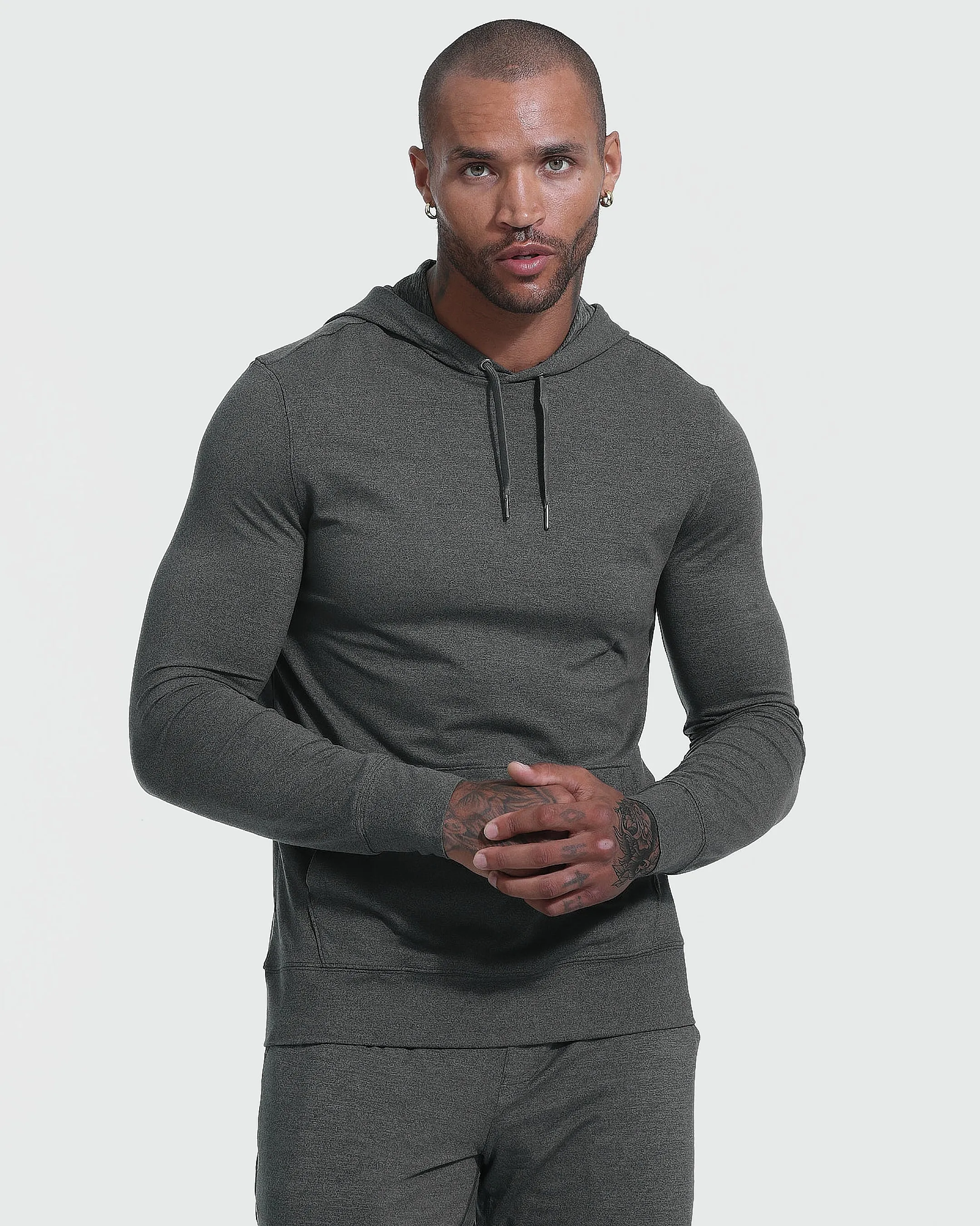 Charcoal Heather Active Comfort Pullover Hoodie sold by True Classic