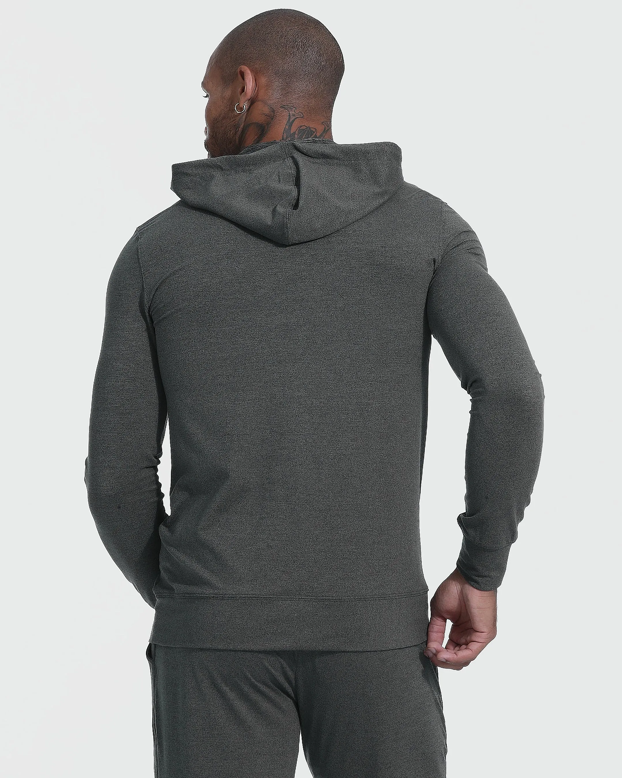 Charcoal Heather Active Comfort Pullover Hoodie sold by True Classic product image thumbnail 3
