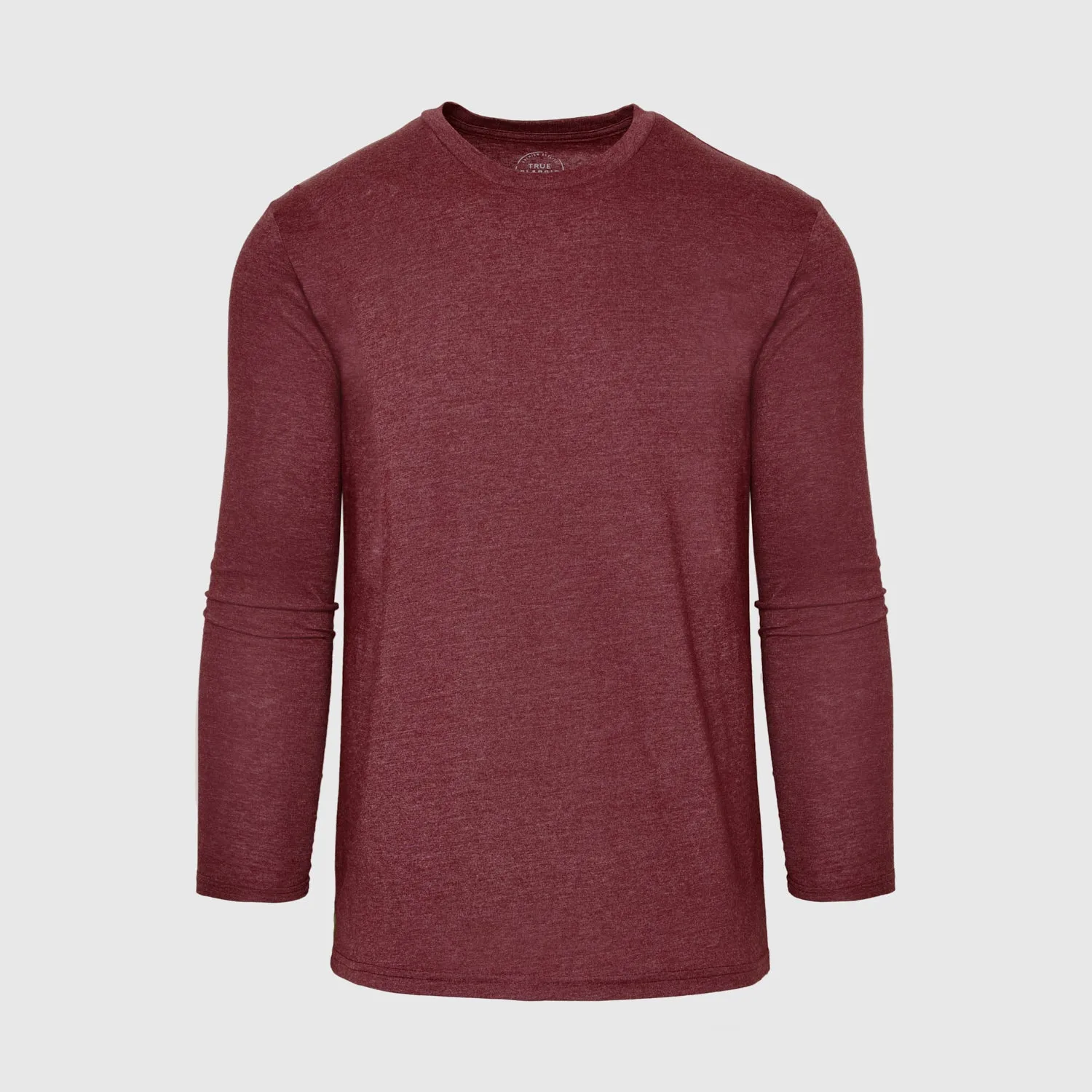 Heather Burgundy Crew Neck Long Sleeve sold by True Classic product image thumbnail 2