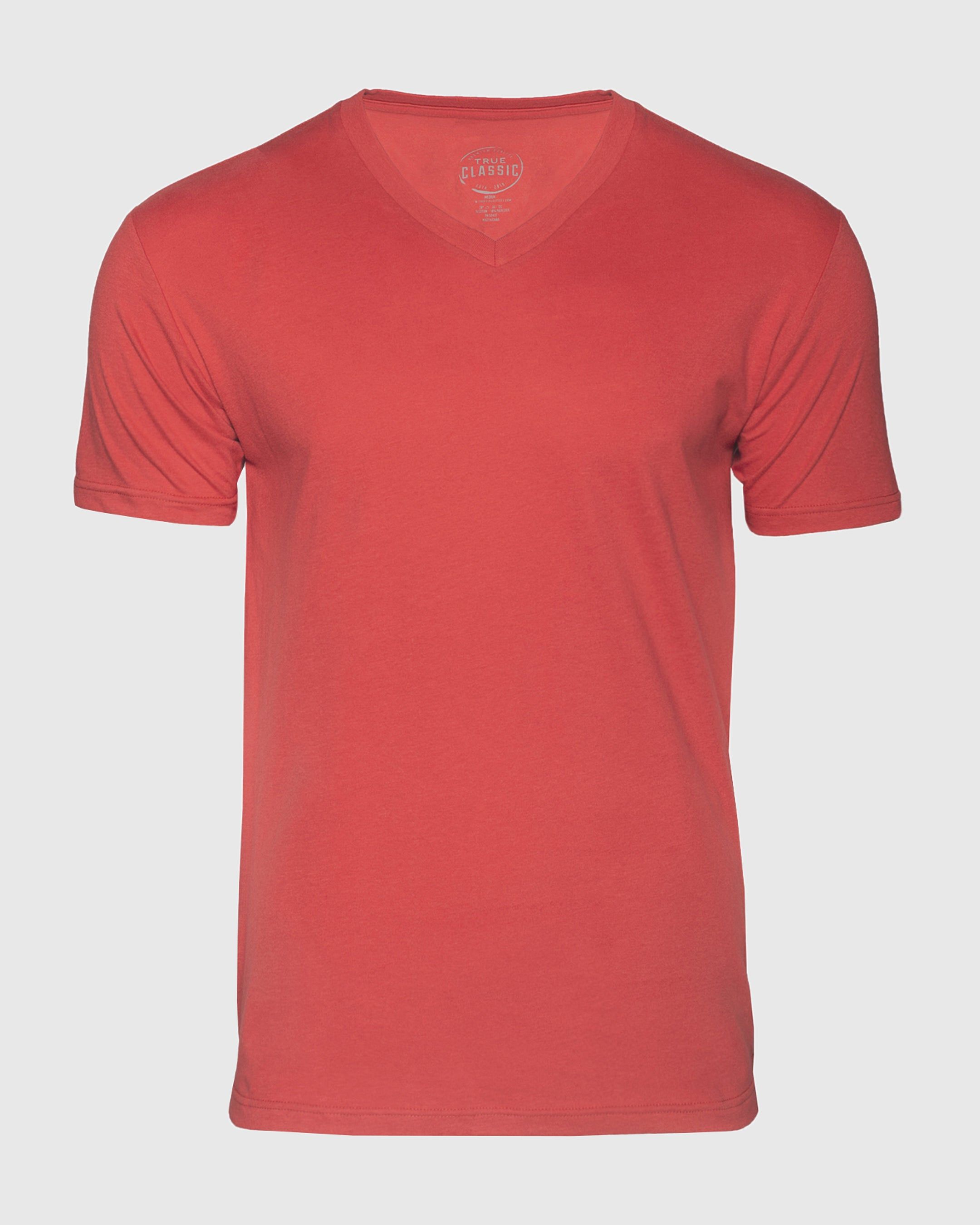 Cranberry V-Neck T-Shirt sold by True Classic product image thumbnail 2