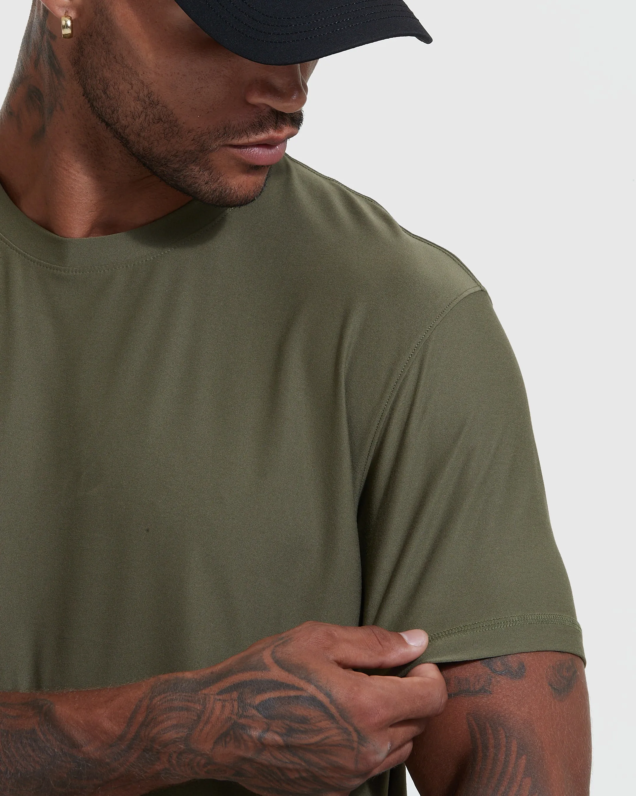 Military Green Active Crew Neck Tee sold by True Classic product image thumbnail 5