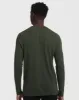 Dark Olive Waffle Long Sleeve Henley sold by True Classic