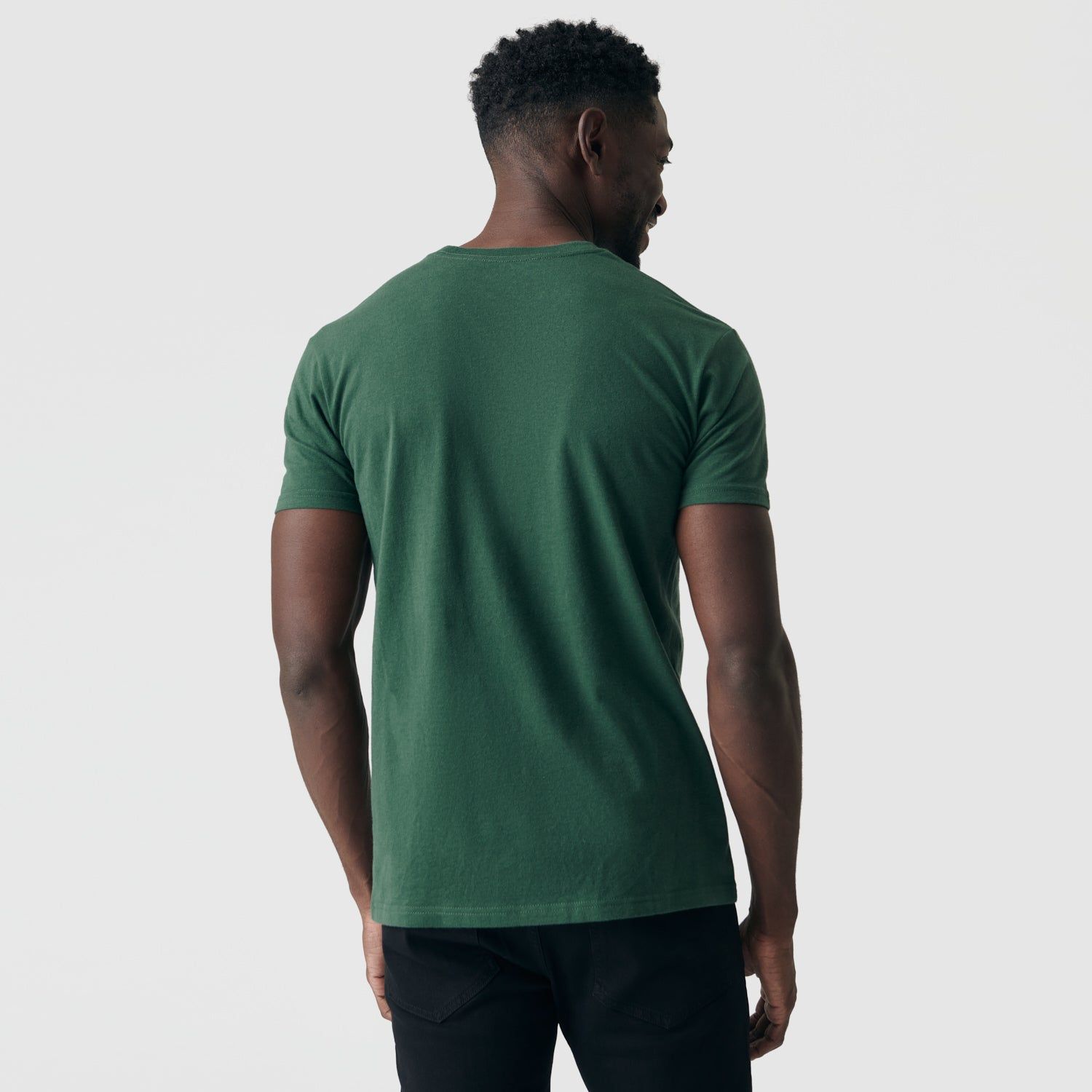 Hunter Green Crew Neck sold by True Classic product image thumbnail 3