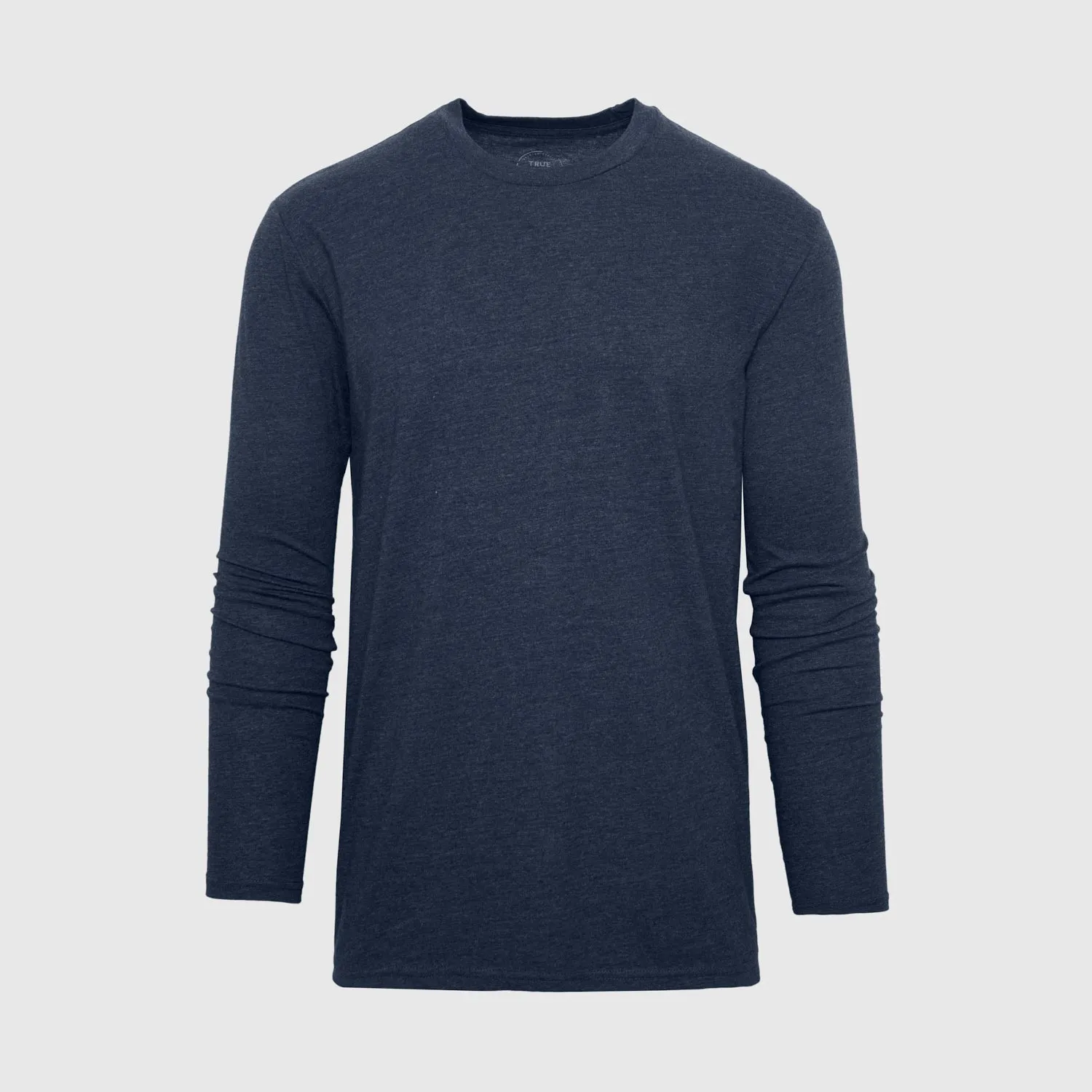 Heather Navy Classic Long Sleeve Crew Neck sold by True Classic product image thumbnail 2