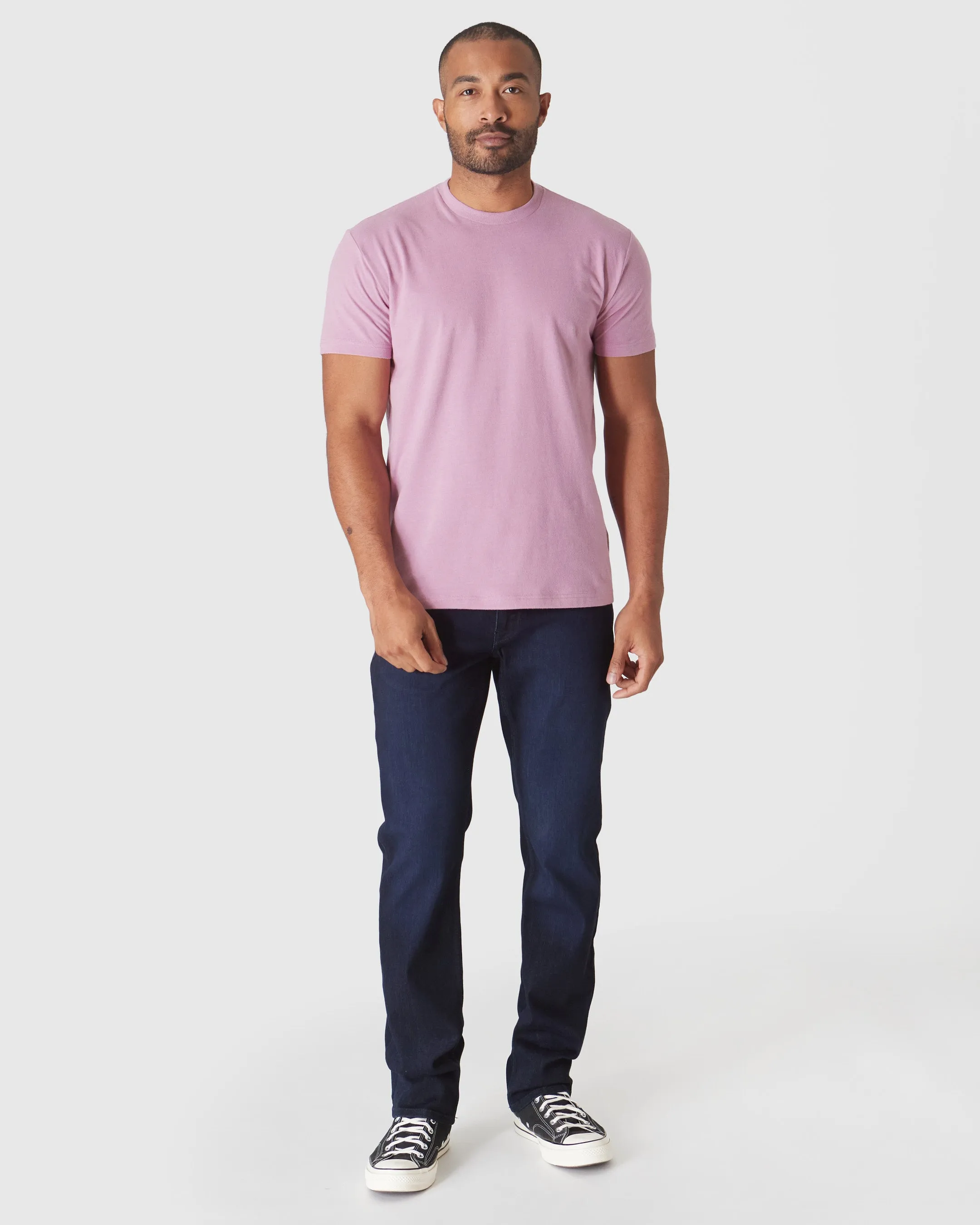 Heather Mauve Classic Crew Neck sold by True Classic product image thumbnail 4