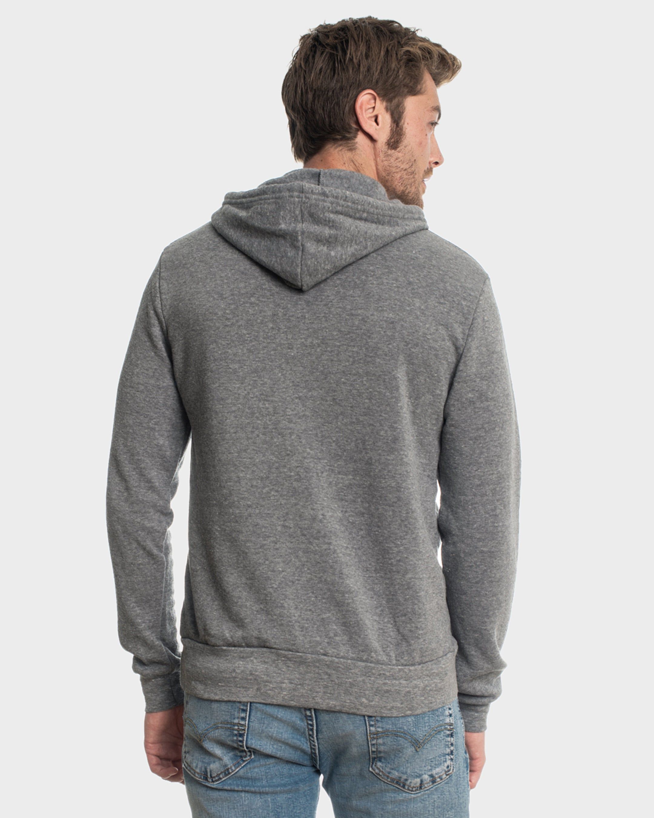 Gray Fleece Pull Over Hoodie sold by True Classic product image thumbnail 3