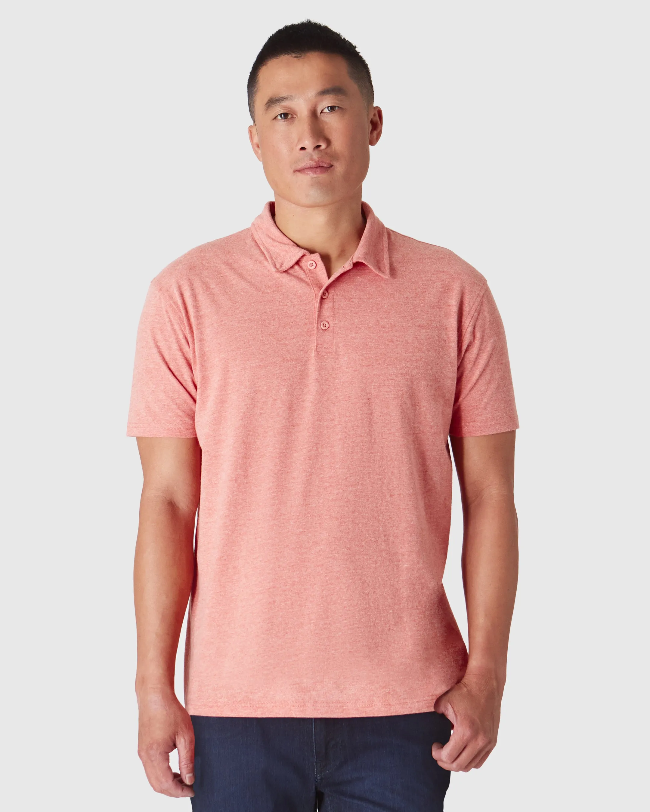 Heather Cayenne Classic Polo sold by True Classic
