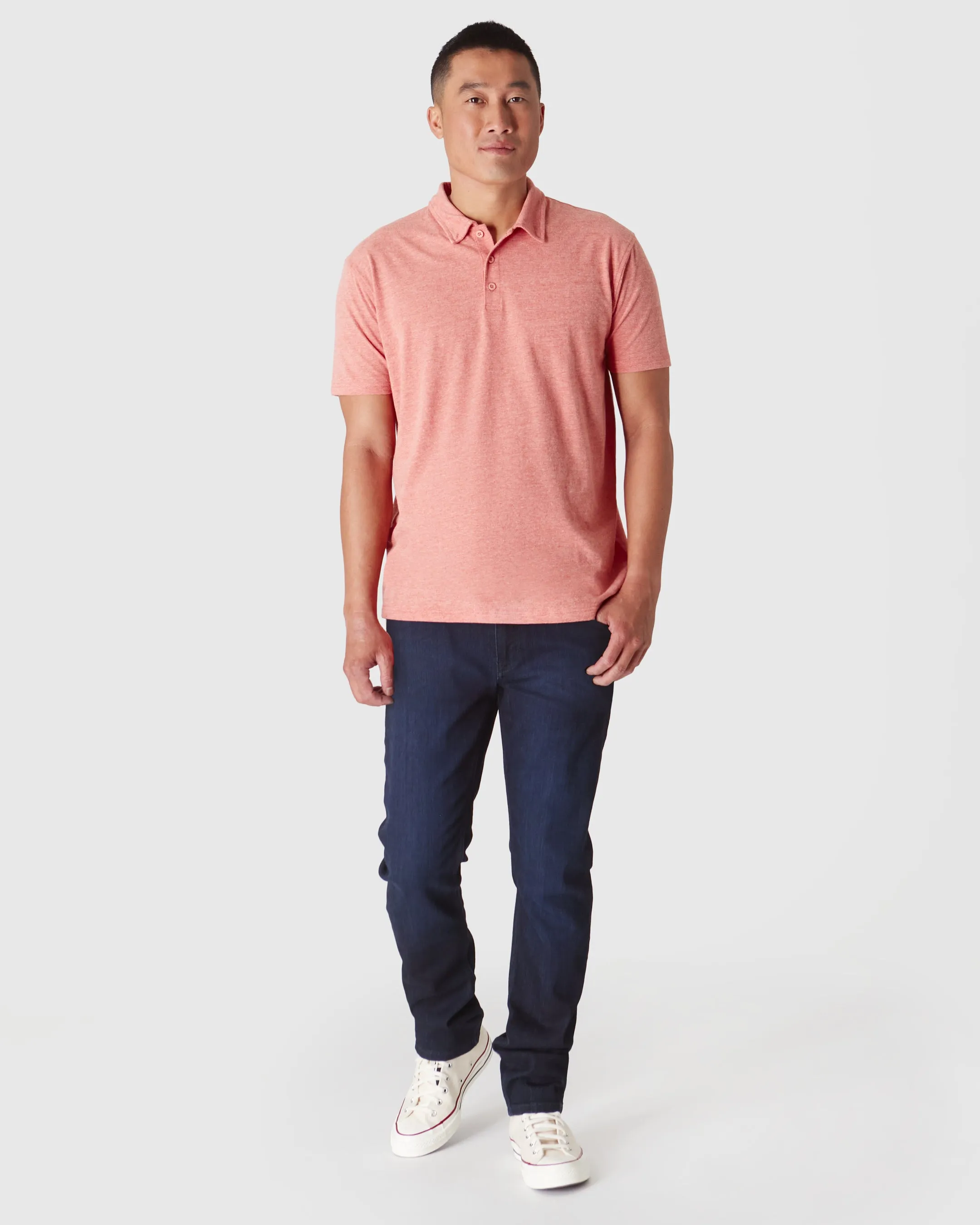 Heather Cayenne Classic Polo sold by True Classic product image thumbnail 4