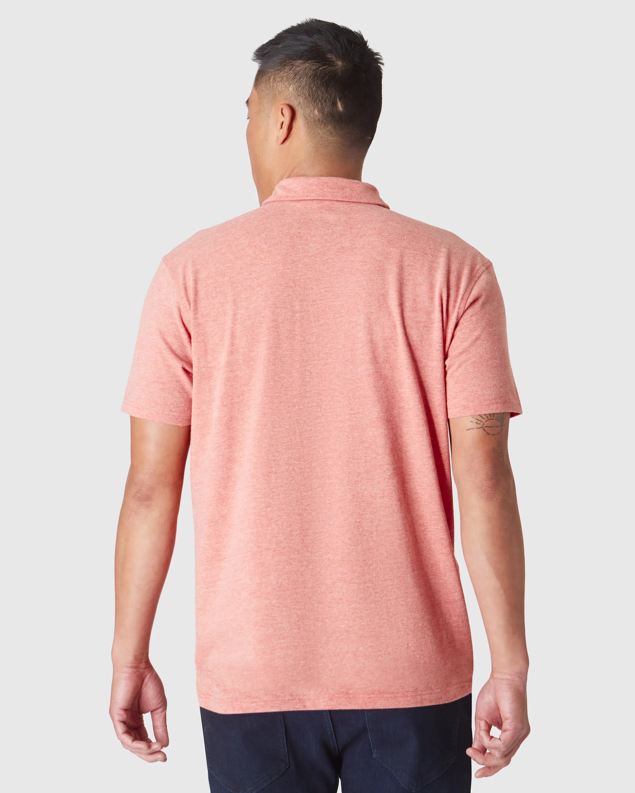 Heather Cayenne Classic Polo sold by True Classic product image thumbnail 3