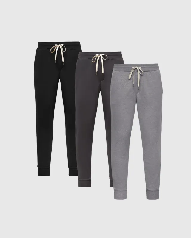 Multi Fleece Jogger 3-Pack sold by True Classic