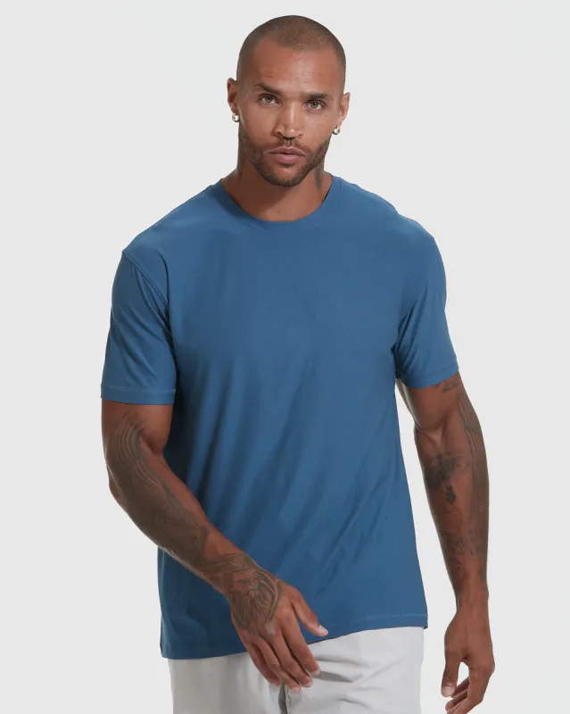 Stone Blue Active Crew Neck sold by True Classic